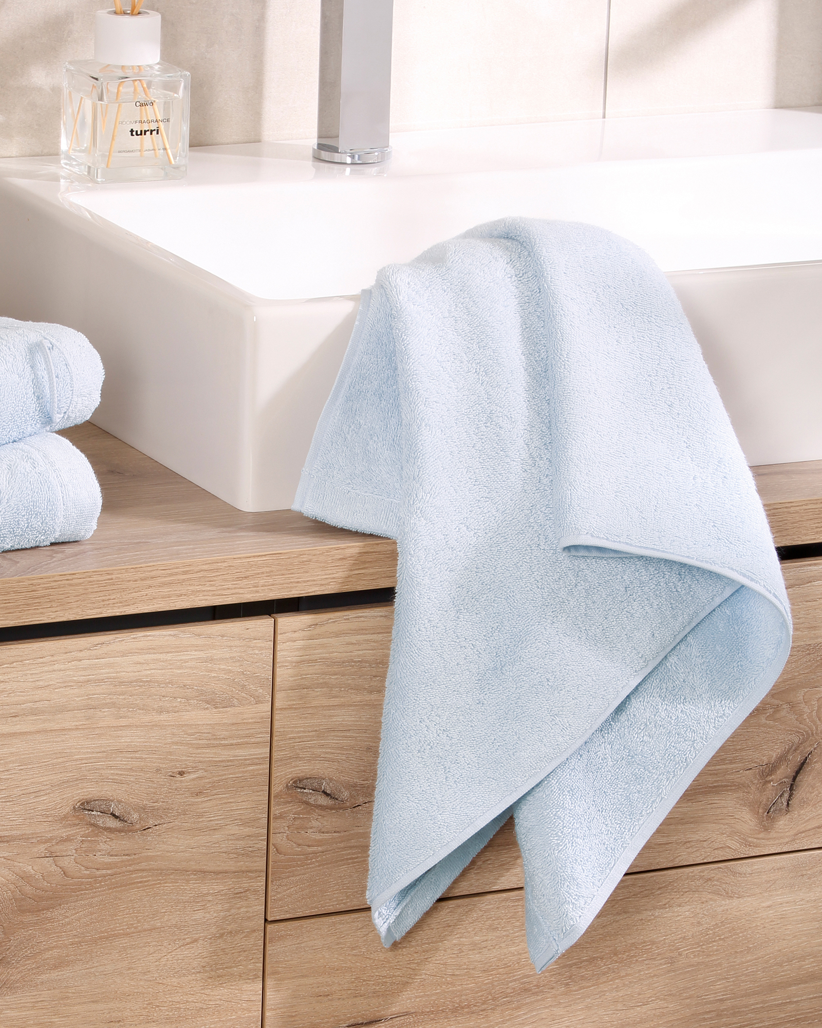 Cawö Handtücher Lifestyle Uni 7007 aqua - 141 - Duschtuch 70x140 cm