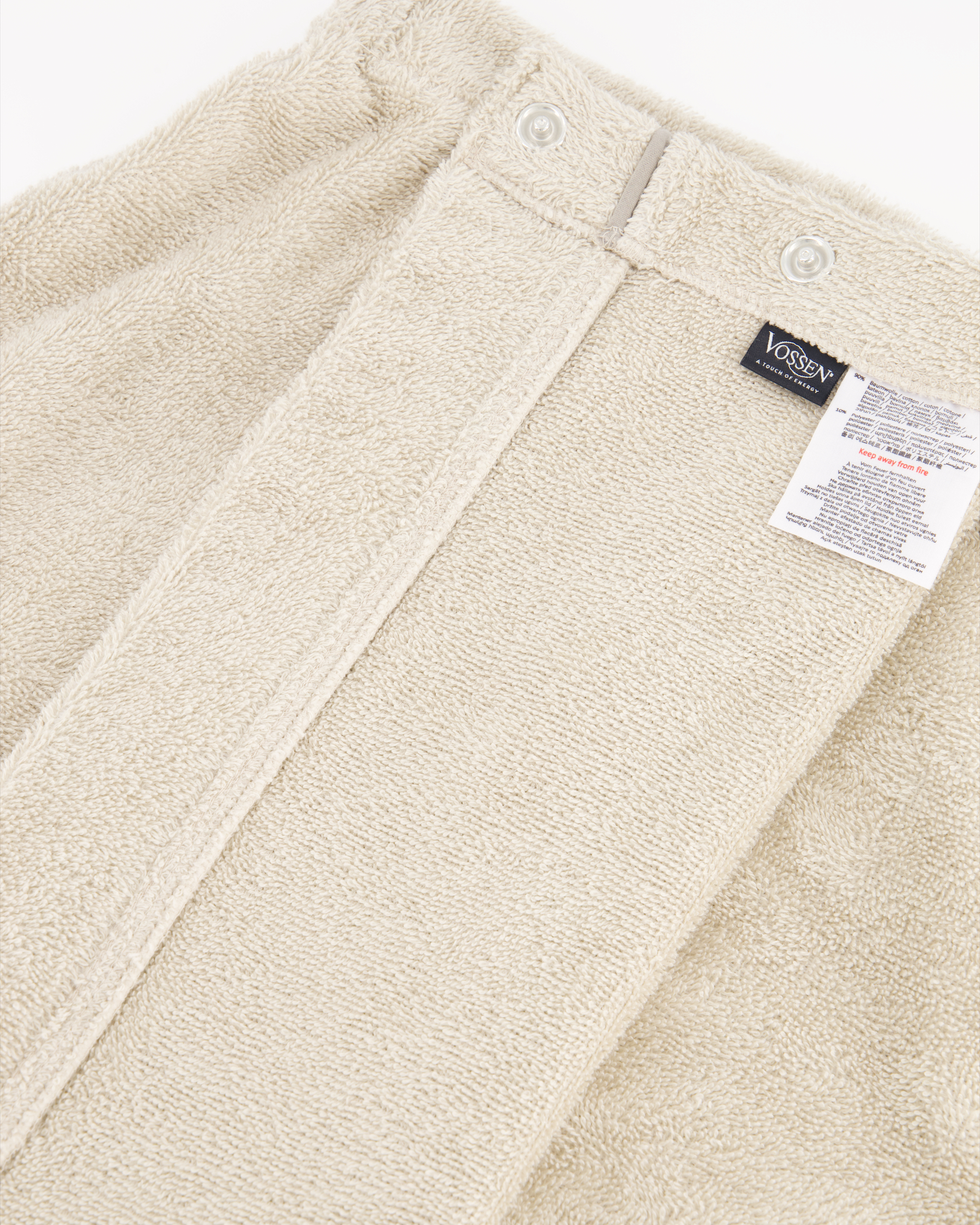 Vossen Saunakilts Damen Livina stone - 7160 - 80x140 cm
