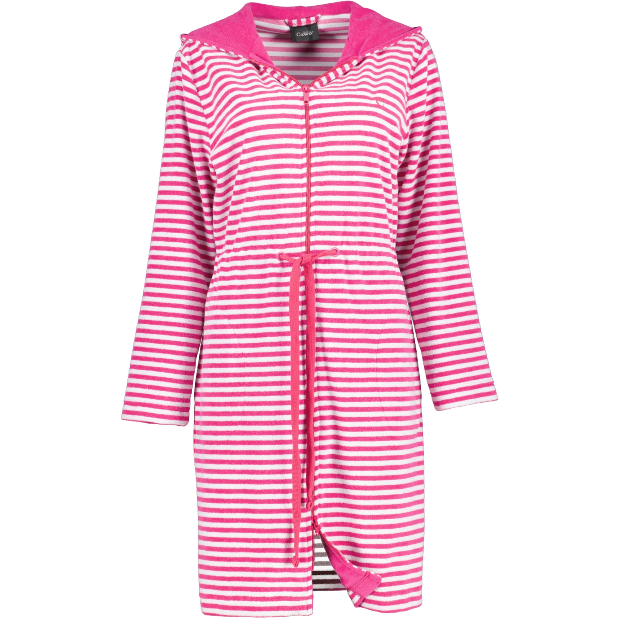 Cawö Home Bademäntel Damen kurz mit Kapuze Campus 834 - Farbe: pink - 27