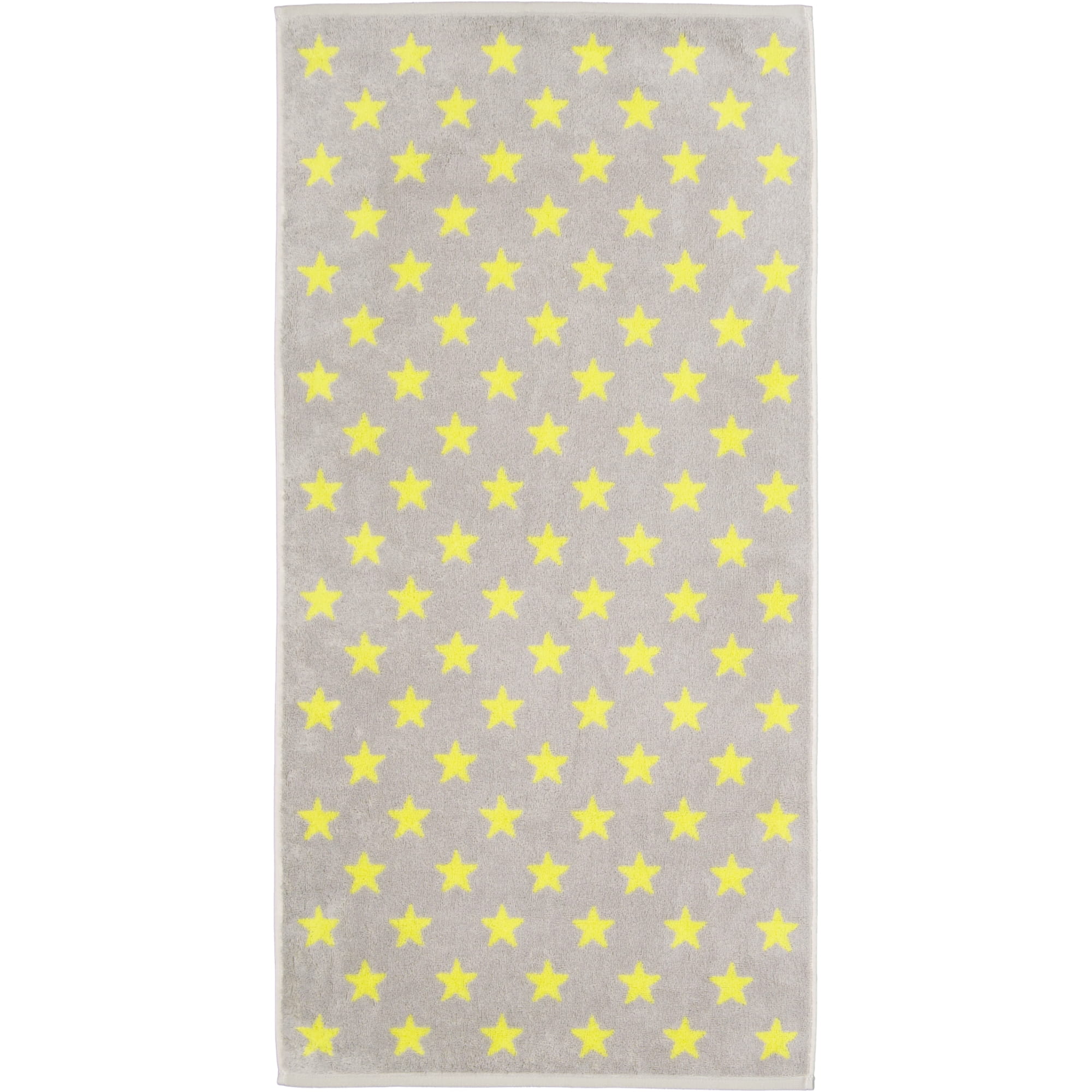 Cawö Handtücher NEW STARS Sterne klein 6261 platin/lime - 75 - Handtuch 50x100 cm
