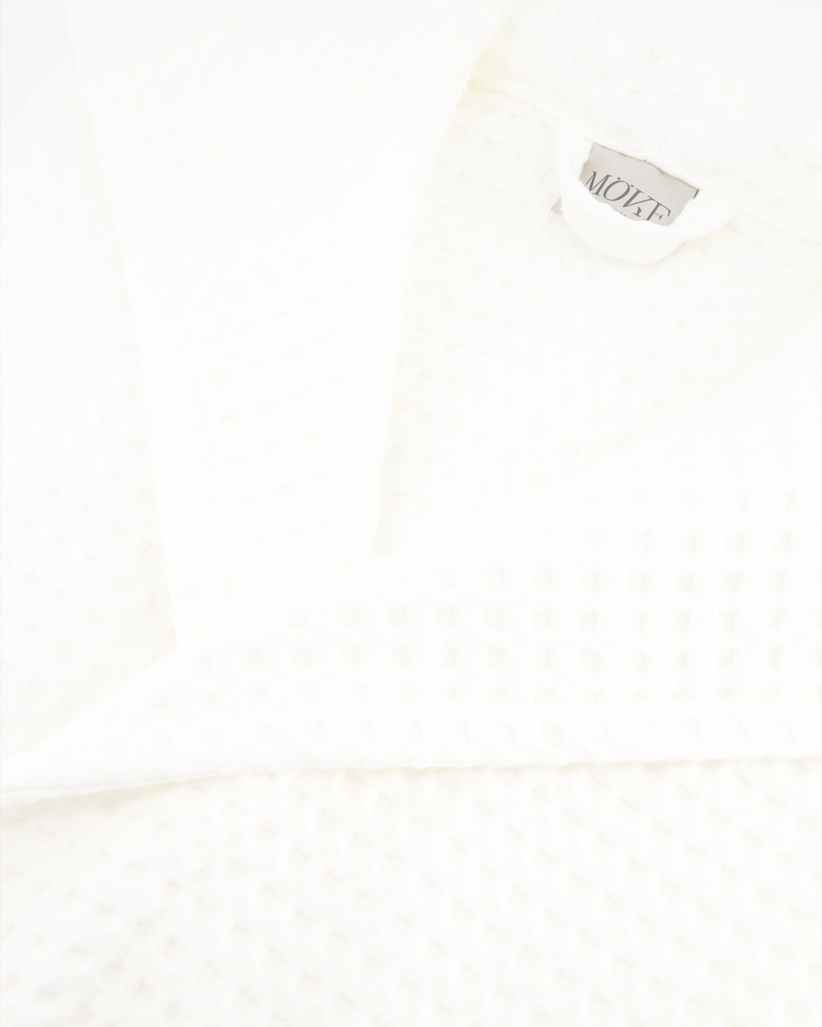 Möve - Kapuzenbademantel Piquée - Farbe: snow - 001 (2-7650/0175)