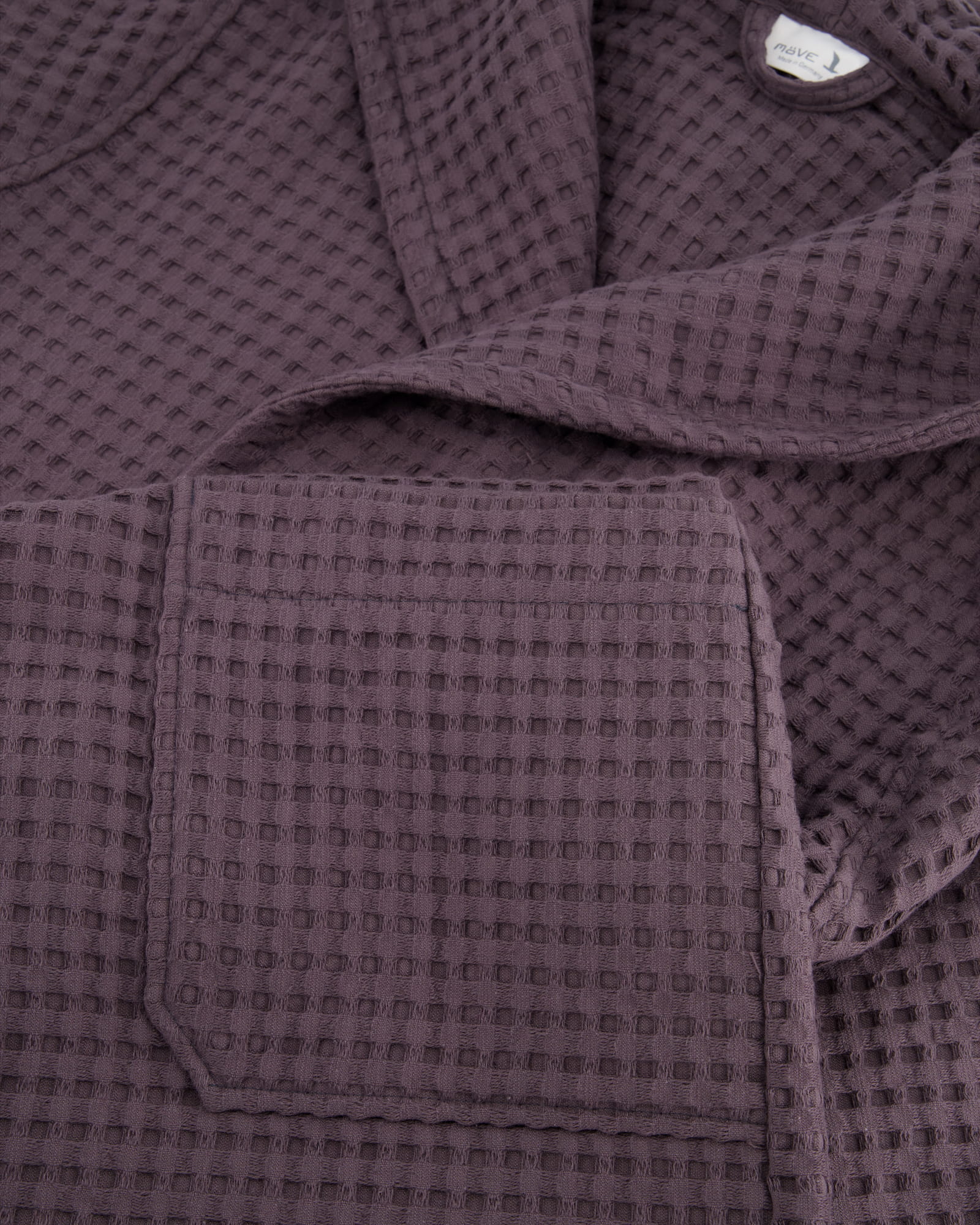 Möve - Kapuzenbademantel Piquée - Farbe: graphite - 842 (2-7650/0175)