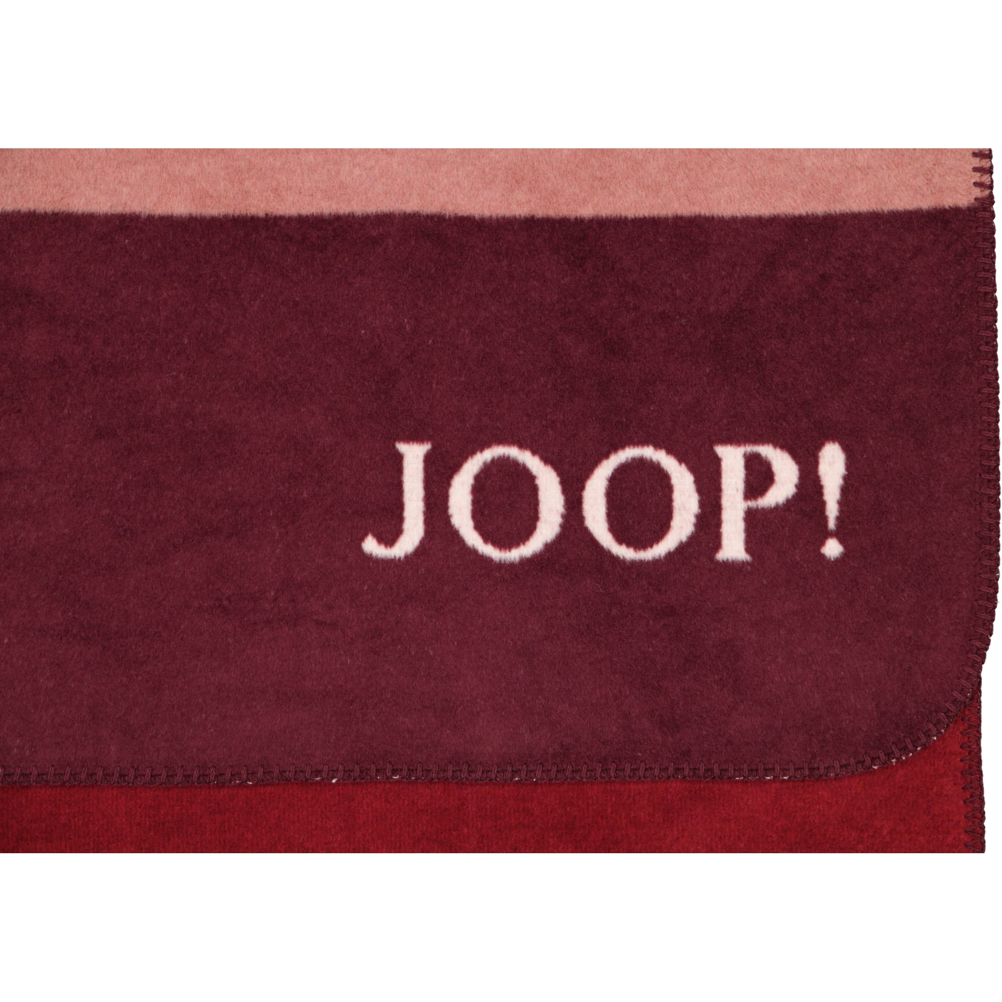 JOOP! Wohndecken Paisley Stripes Rouge - 150x200 cm