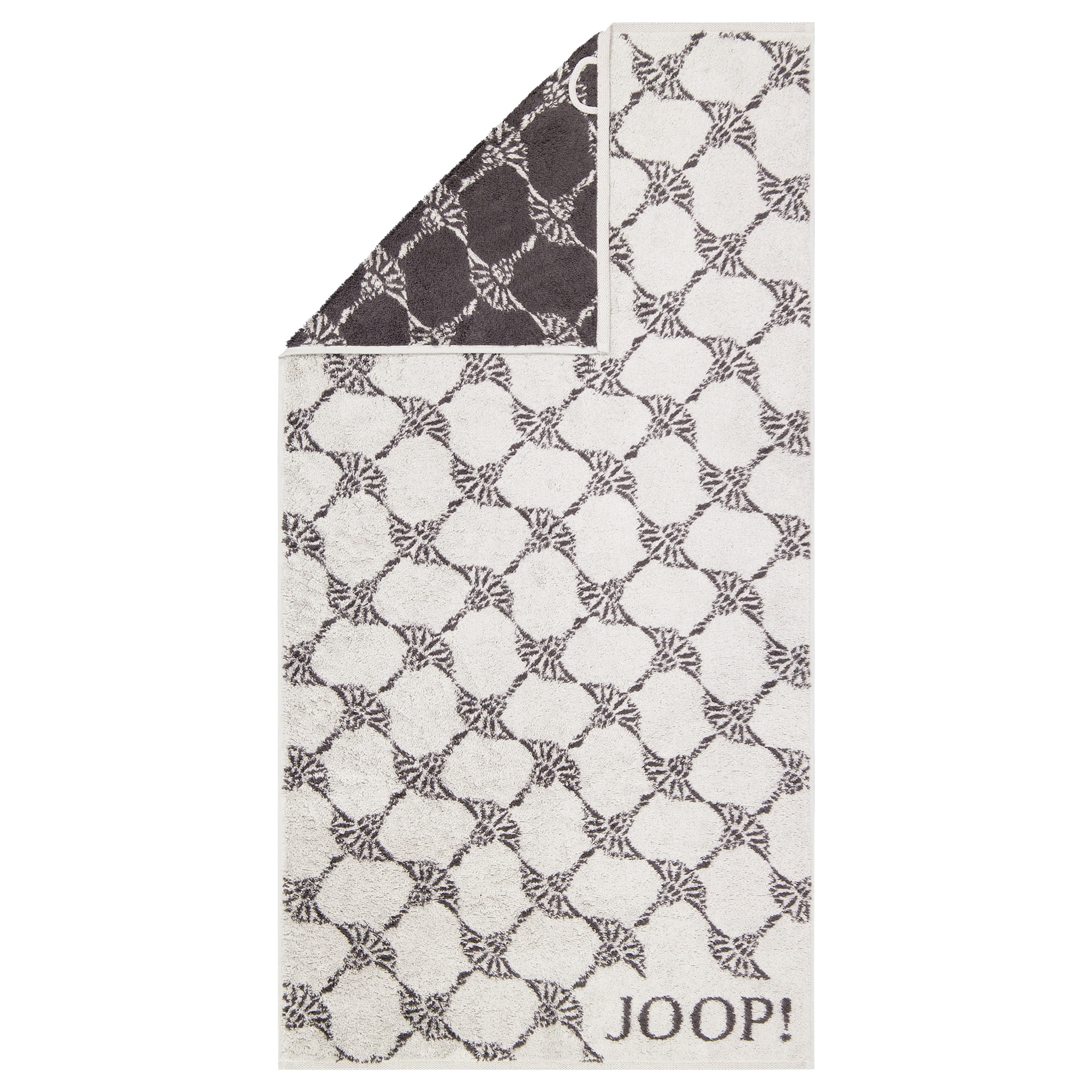 JOOP! Handtücher New Classic Cornflower 1721 Platin - 77 - Handtuch 50x100 cm