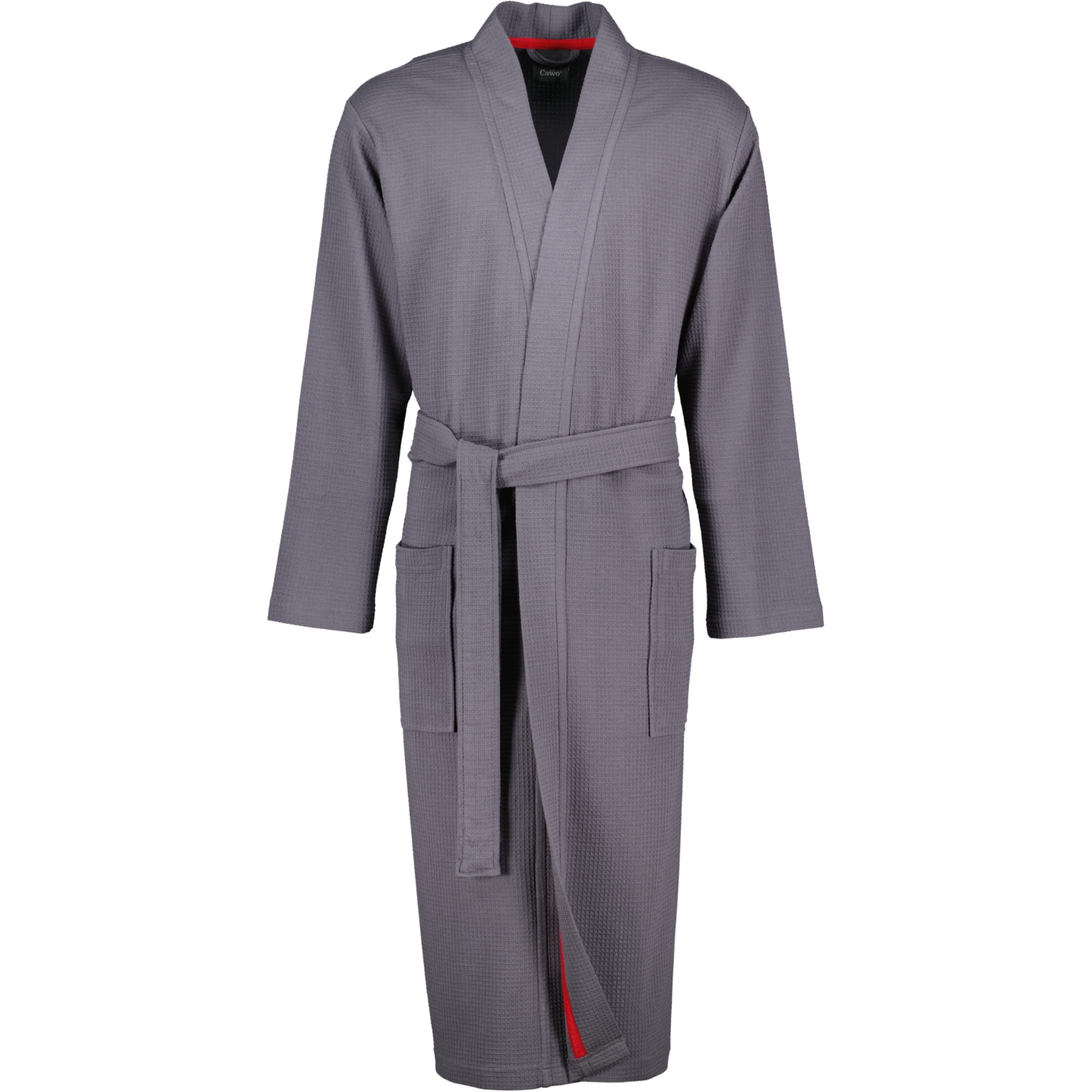 Cawö Home - Herren Bademantel Kimono 816 - Farbe: anthrazit - 72 - XL
