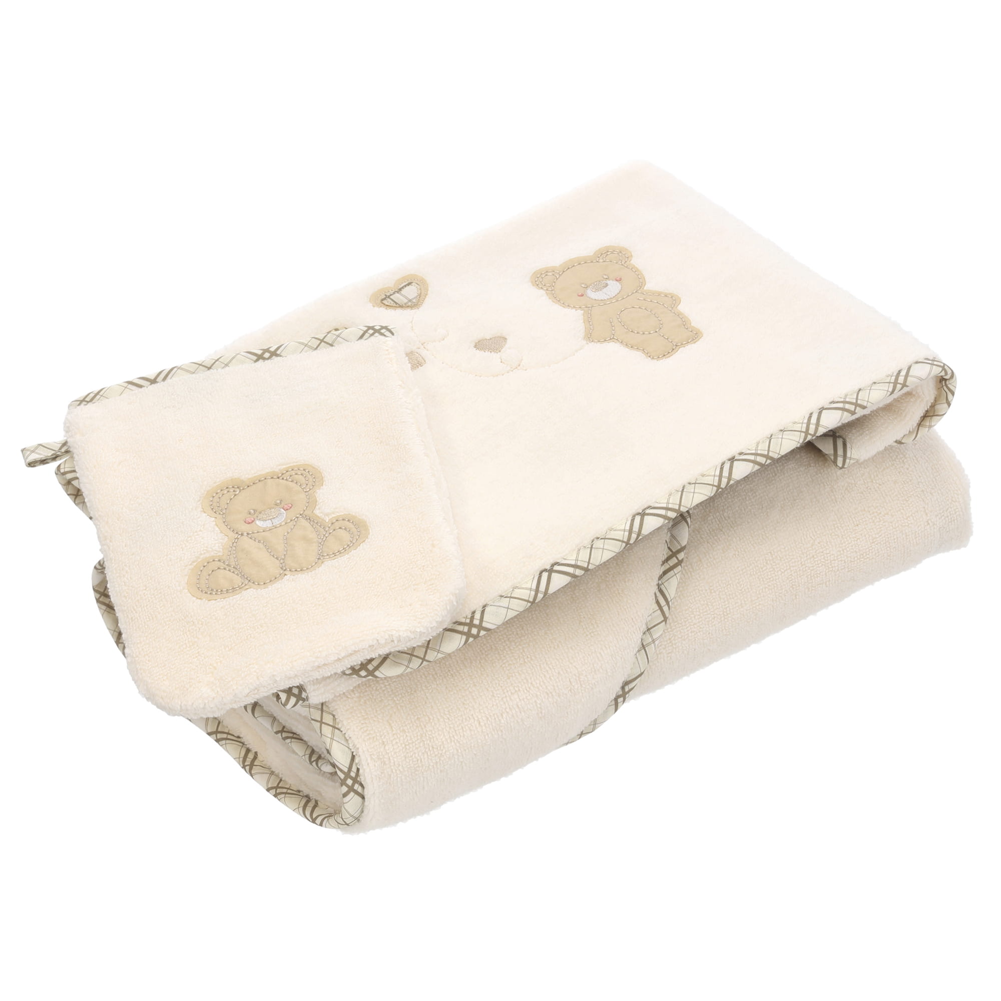 Vossen Kapuzentücher Teddy Bear Set ivory - 1030
