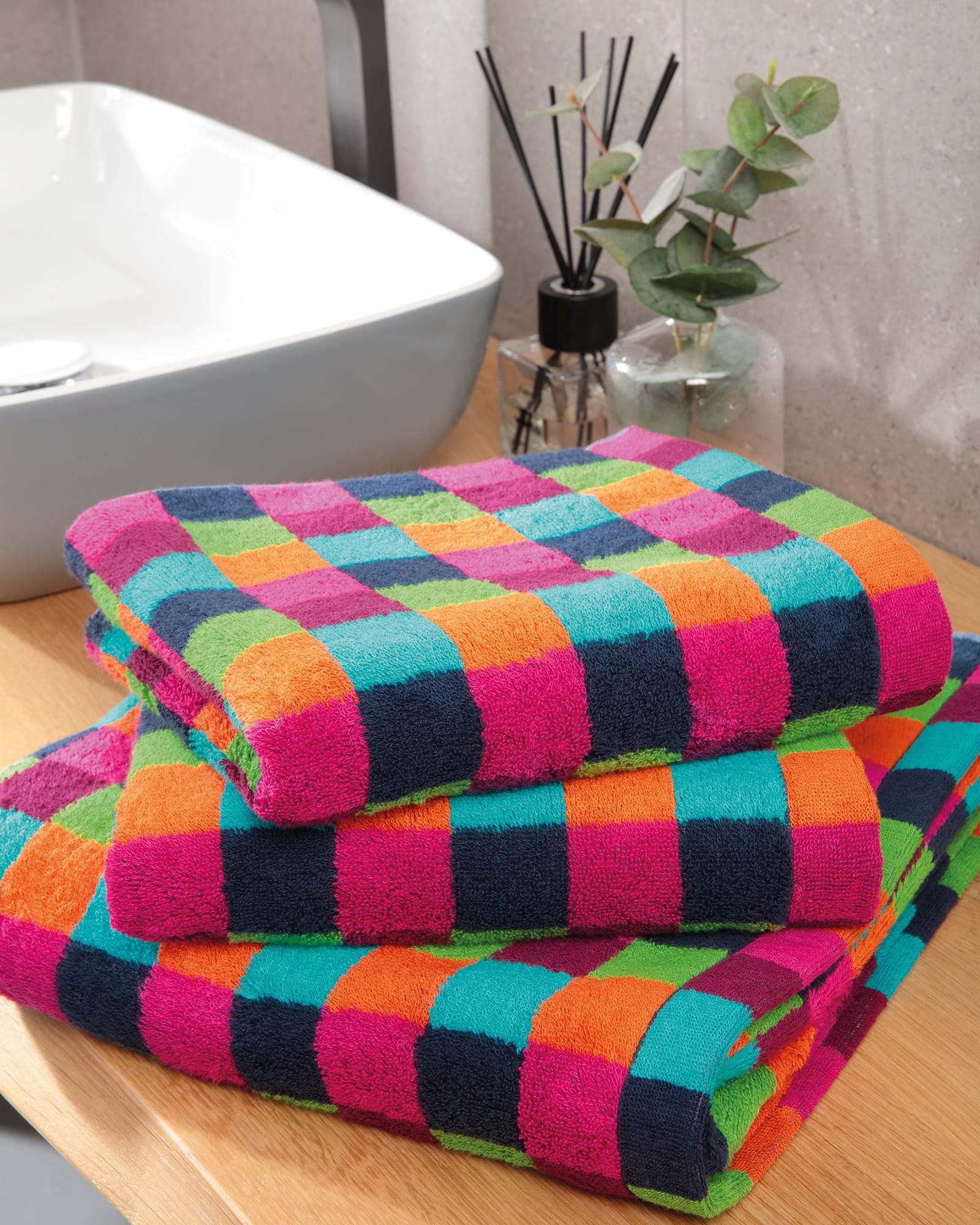 Cawö - Life Style Streifen 7048 - Farbe: 84 - multicolor - Handtuch 50x100 cm