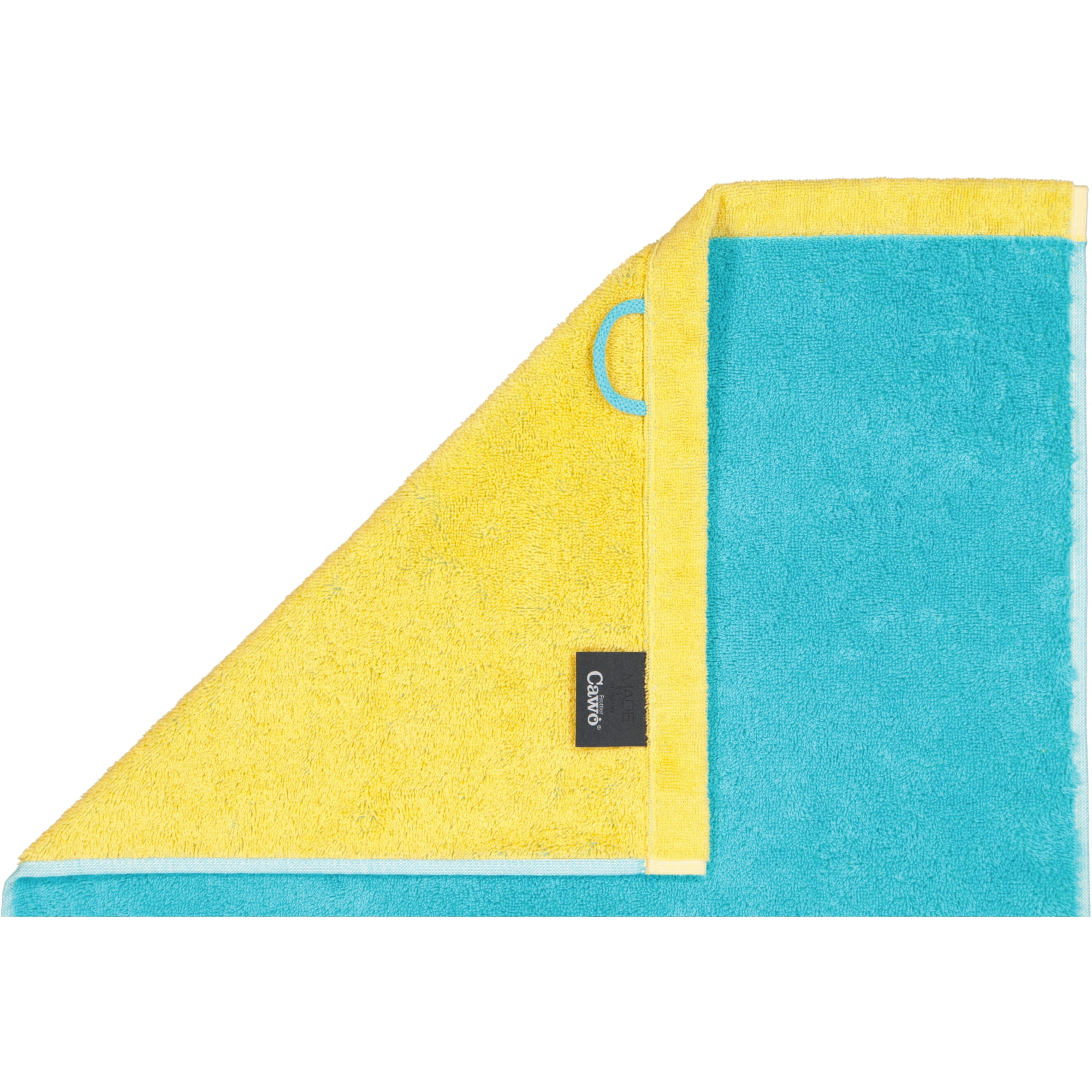 Cawö Handtücher Lifestyle Splash 7071 türkis/apricot - 15 - Gästetuch 30x50 cm