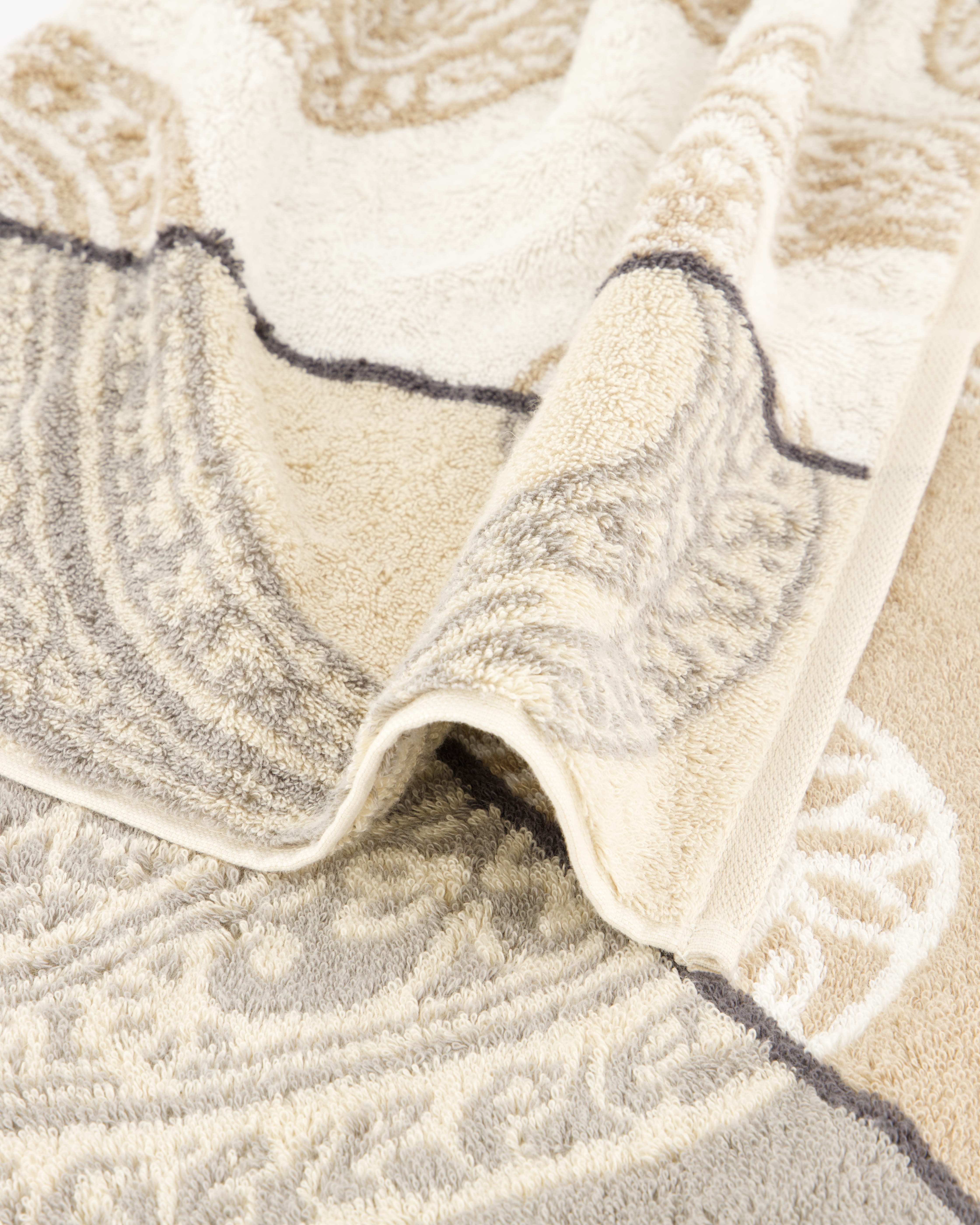 JOOP! Handtücher Contour Paisley 1714 Creme - 37 - Handtuch 50x100 cm