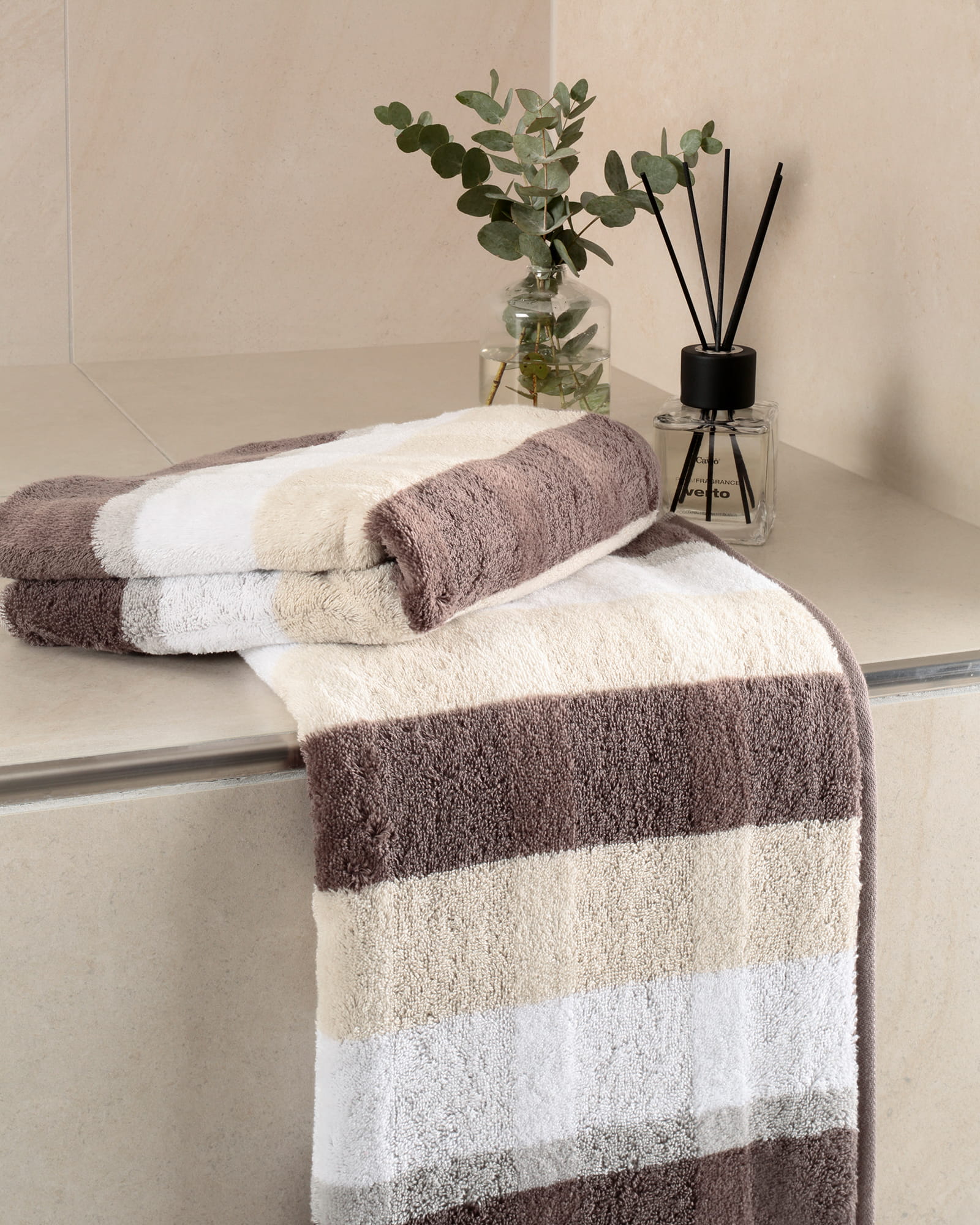 Cawö Handtücher Noblesse Stripe 1087 walnuss - 30