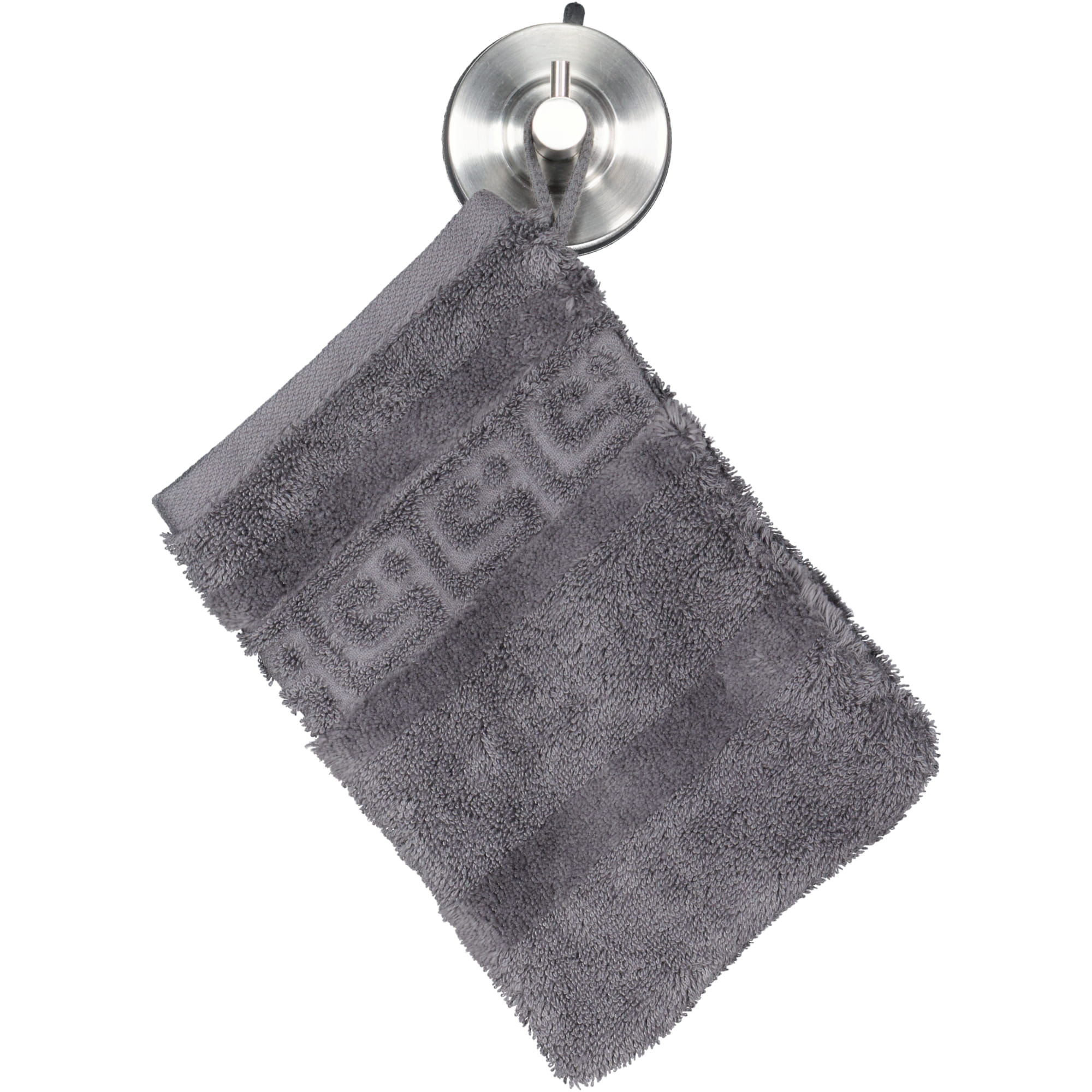 Cawö - Noblesse Uni 1001 - Farbe: 774 - anthrazit - Waschhandschuh 16x22 cm