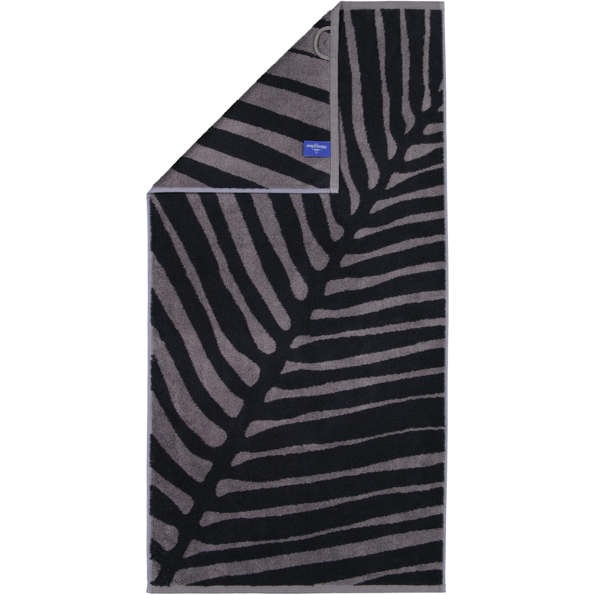 Villeroy & Boch Handtücher Coordinates Leaf 2558 - Farbe: graphite - 79 - Handtuch 50x100 cm
