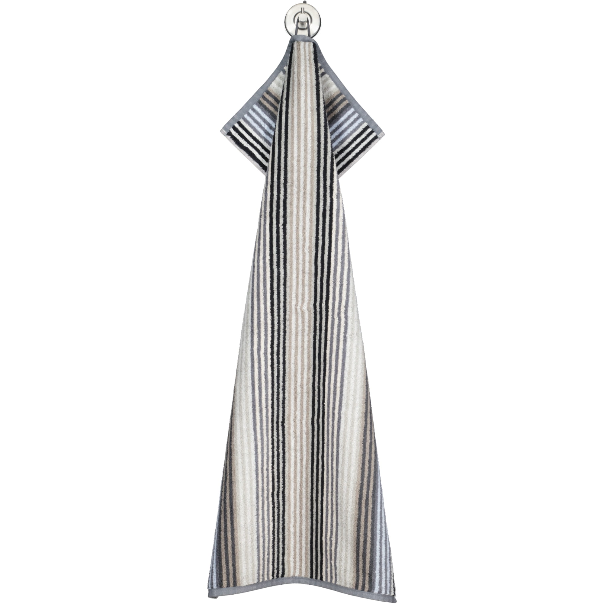 Cawö - Unique Streifen 944 - Farbe: anthrazit - 77 - Handtuch 50x100 cm