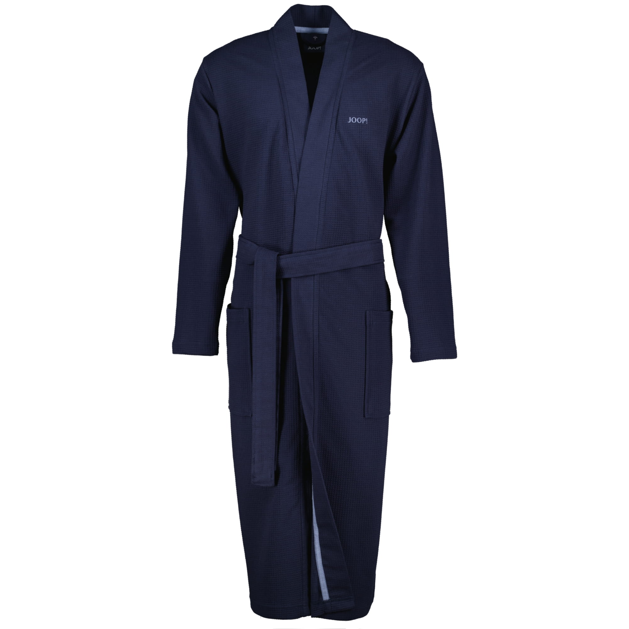 JOOP Herren Bademantel Kimono Pique 1656 - Farbe: Blau - 175