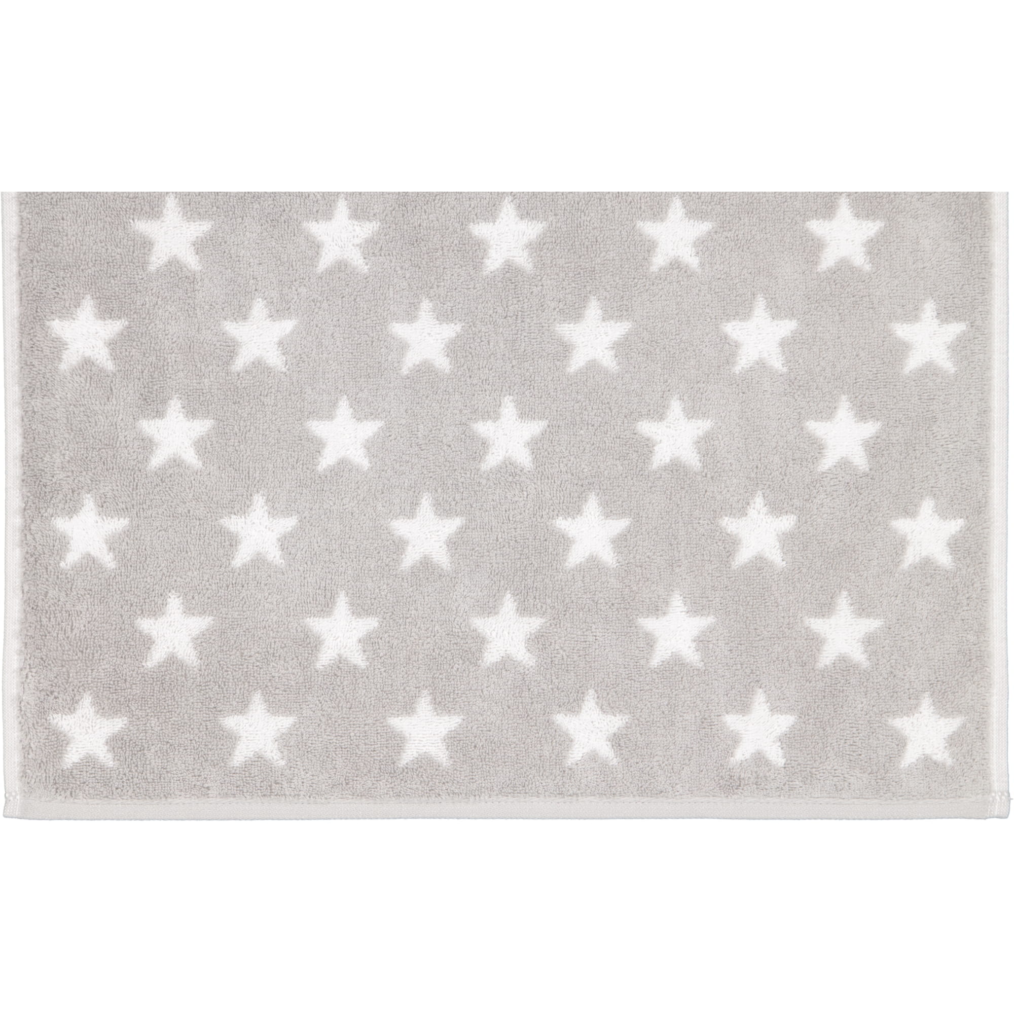 Cawö Handtücher NEW STARS Sterne klein 6261 platin/weiß - 76 - Gästetuch 30x50 cm