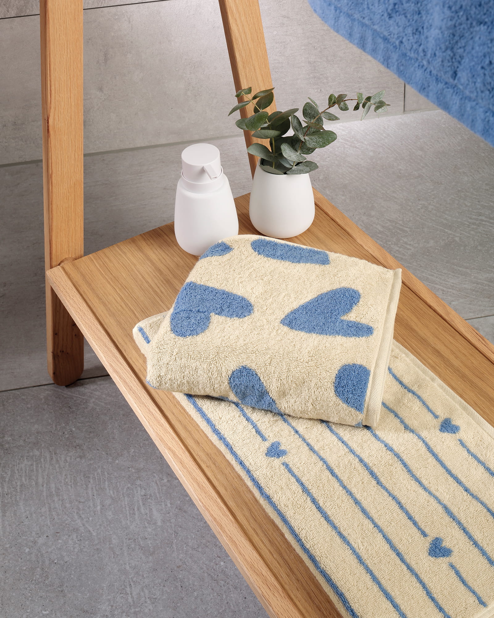 Cawö Handtücher Heart Beats Hearts 6275 basalt - 37 - Gästetuch 30x50 cm
