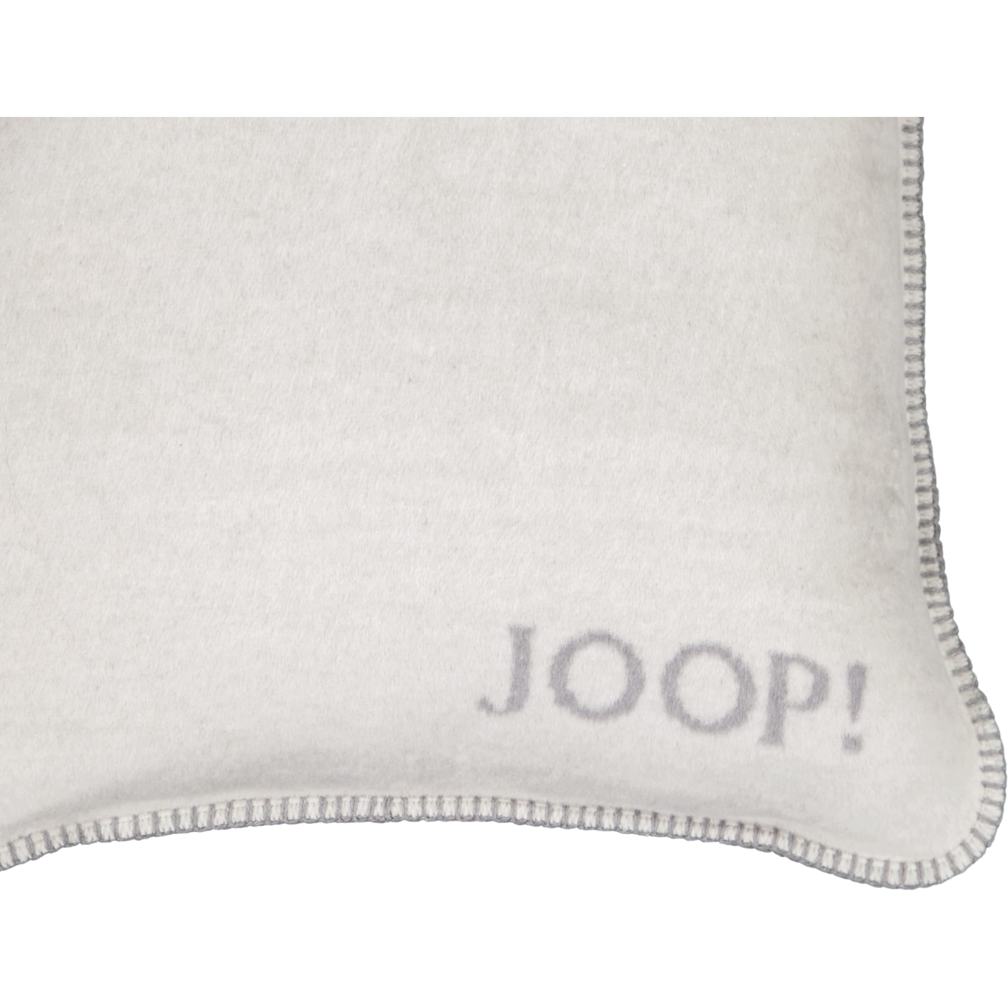 JOOP! Kissenhülle Uni-Doubleface - Größe: 50x50 cm - Farbe: Rauch-Graphit