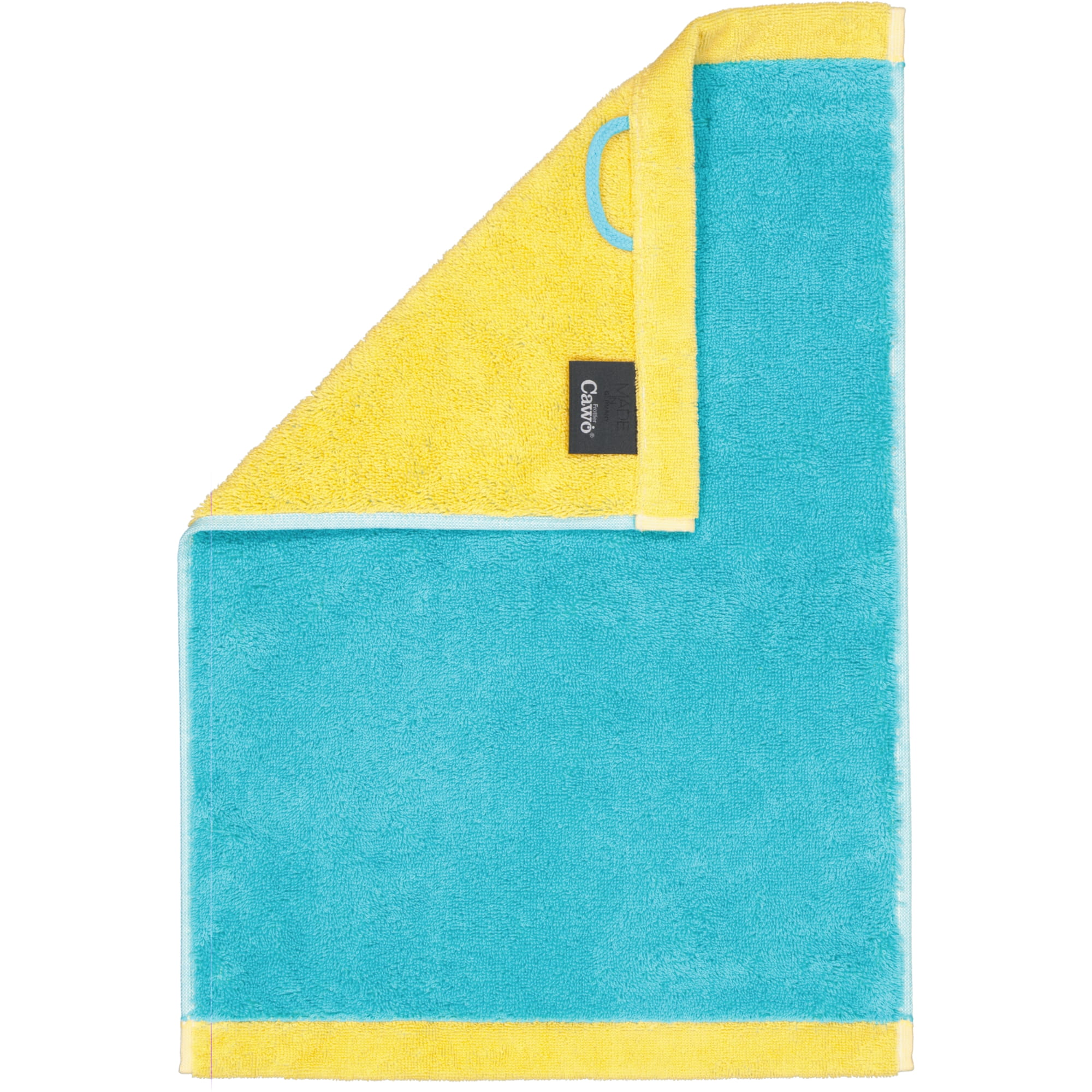Cawö Handtücher Lifestyle Splash 7071 türkis/apricot - 15 - Gästetuch 30x50 cm