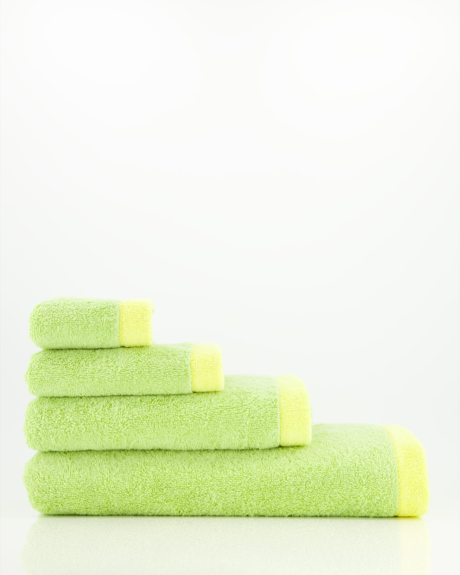 Cawö Handtücher Lifestyle Splash 7071 pistazie/lemon - 45 - Gästetuch 30x50 cm