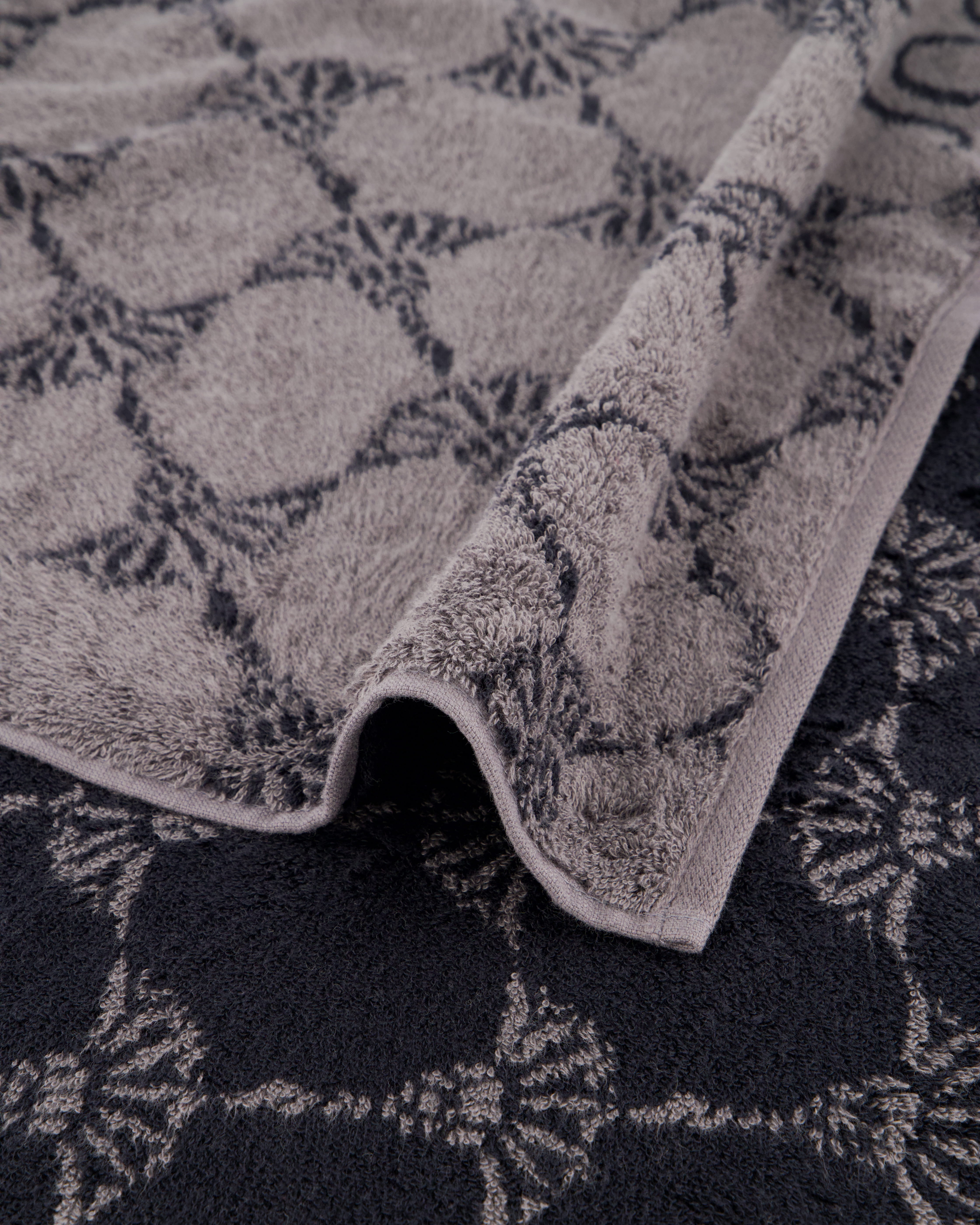JOOP! Handtücher New Classic Cornflower 1721 Basalt - 79 - Seiflappen 30x30 cm