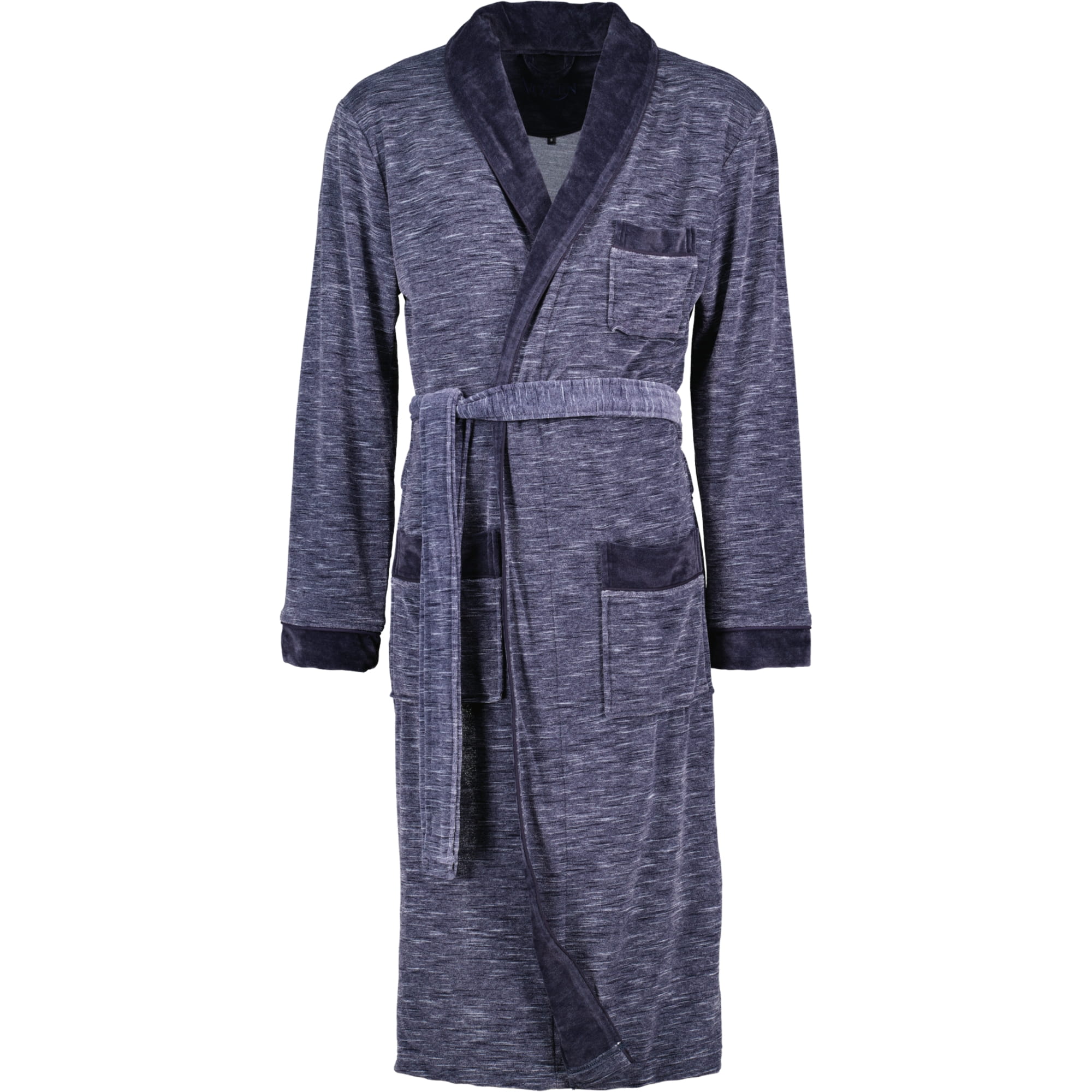 Vossen Bademäntel Herren Schalkragen Alberto blue - 0001