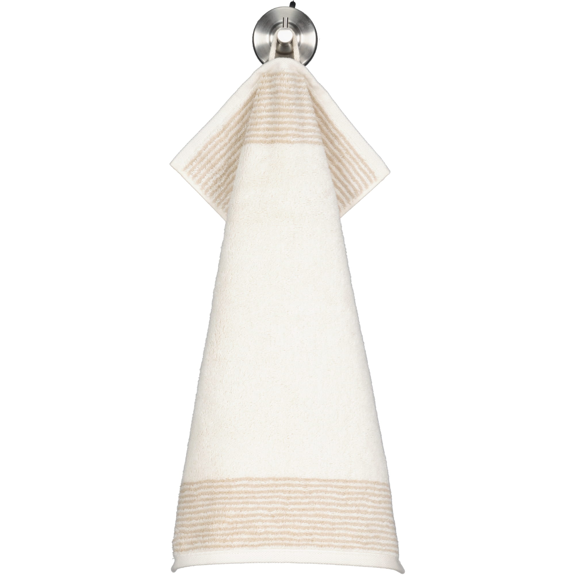 Cawö Handtücher Luxury Home Two-Tone 590 natur - 36 - Gästetuch 30x50 cm