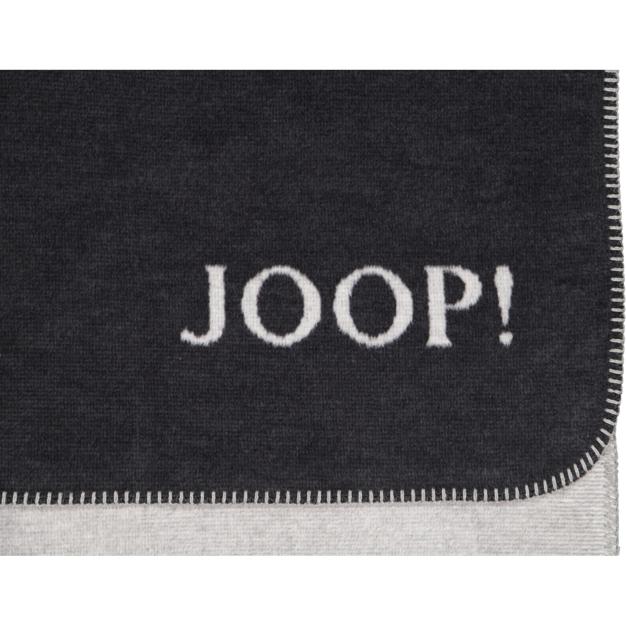 JOOP! Wohndecke Melange-Doubleface - Größe: 150x200 cm - Farbe: Anthrazit-Silber