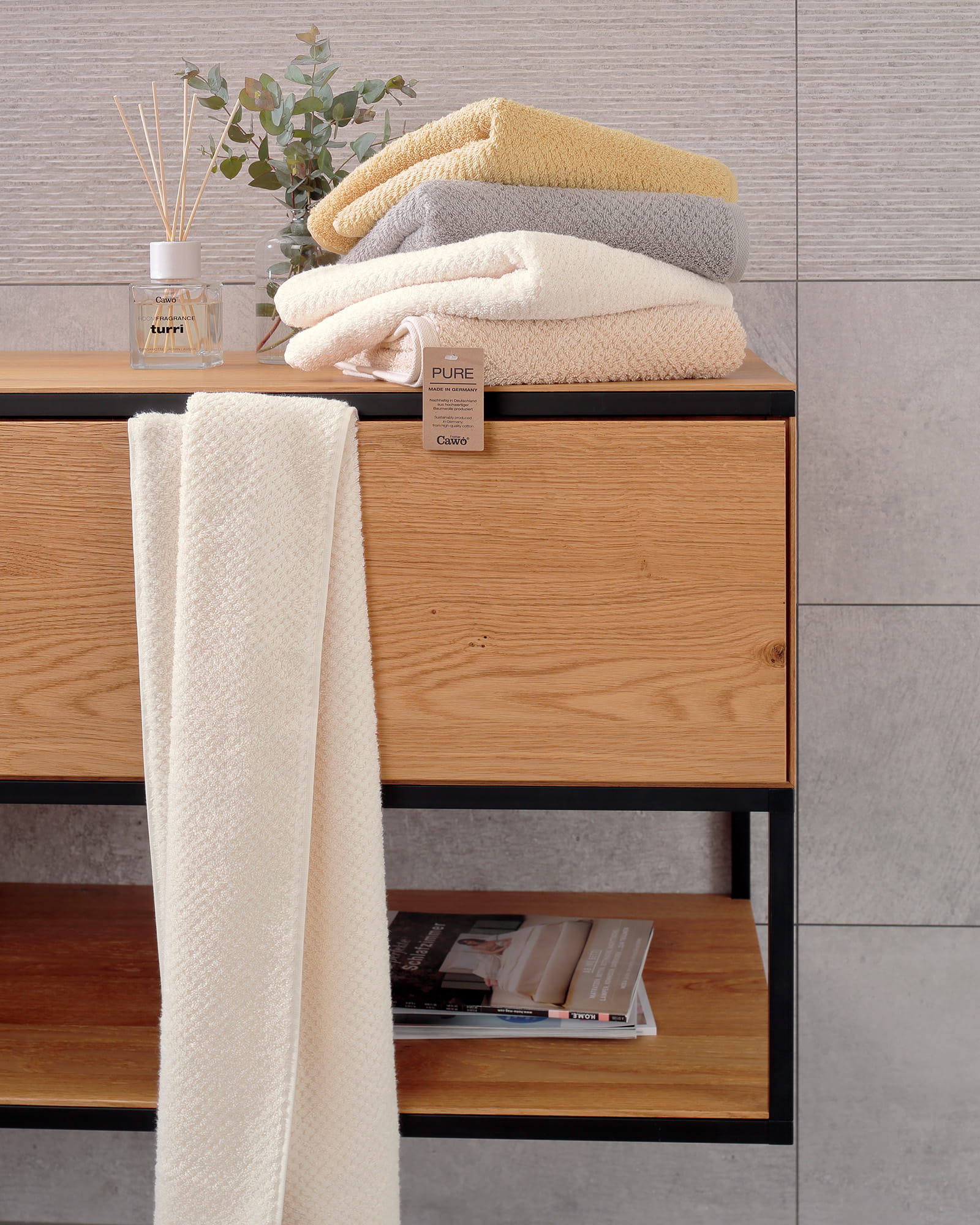 Cawö Handtücher Pure 6500 - Farbe: beige - 370