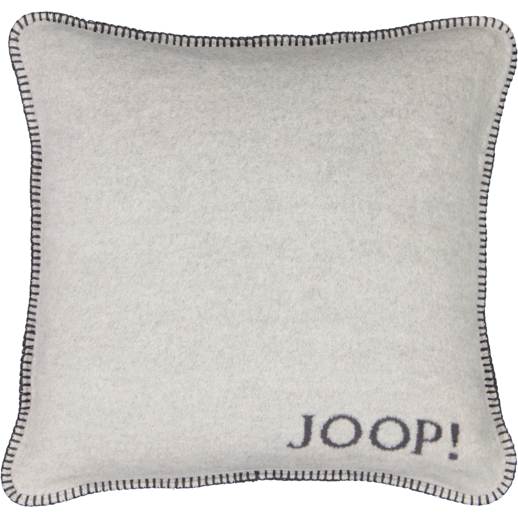 JOOP! Kissenhülle Uni-Doubleface - Größe: 50x50 cm - Farbe: Ash-Anthrazit
