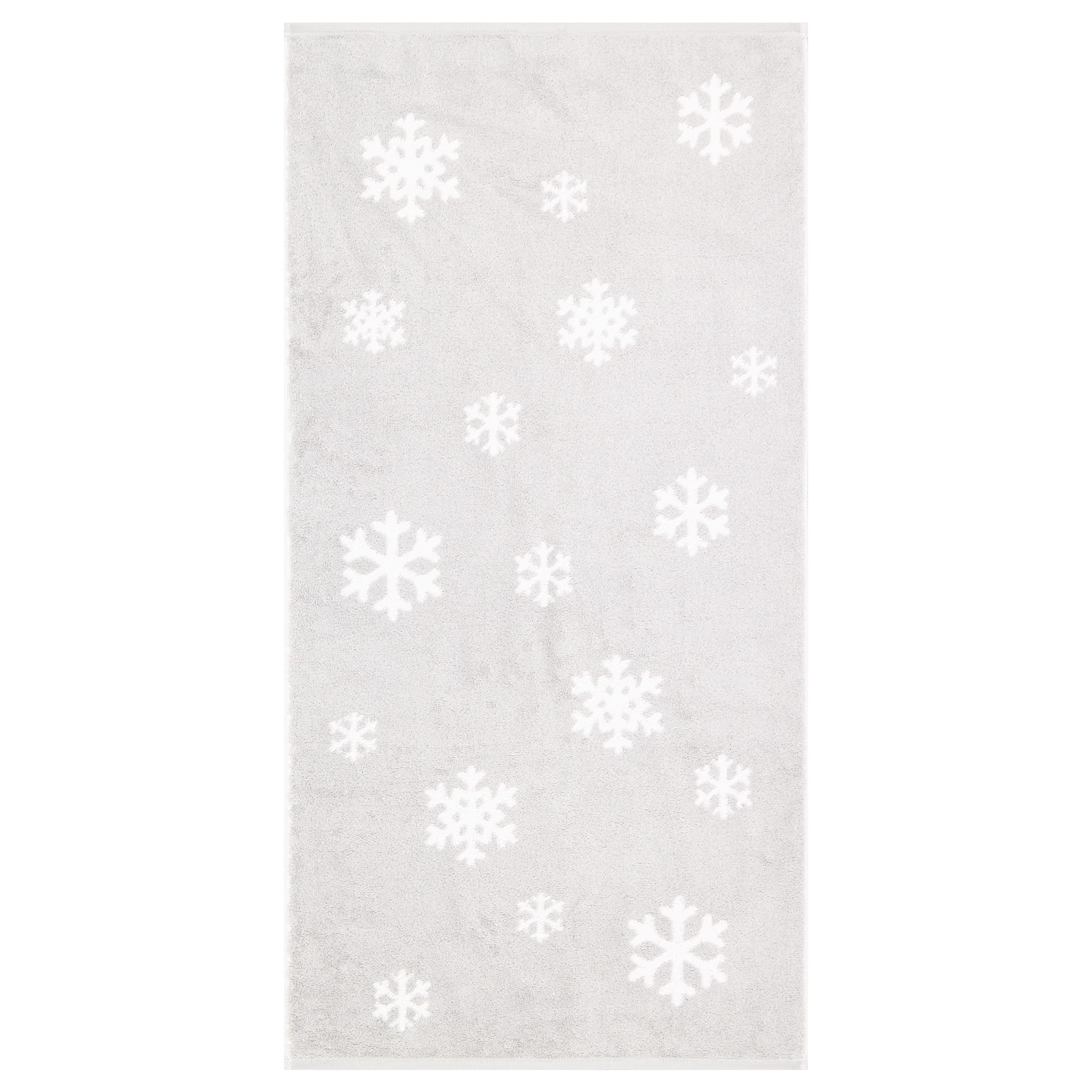 Cawö Handtücher WINTER EDITION Schneekristalle 6270 platin/weiß - 76