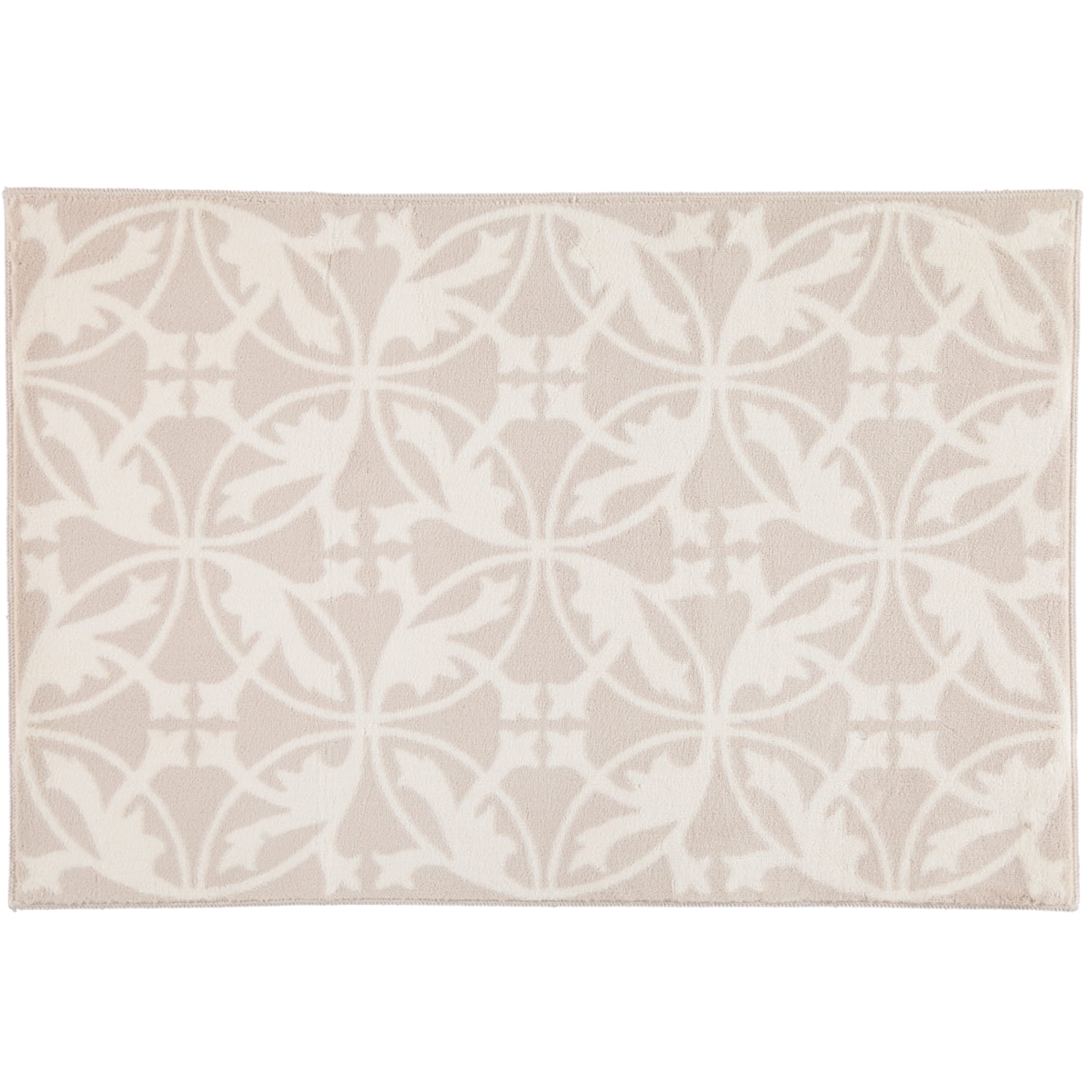 Rhomtuft - Badematte Mauro - Farbe: natur/weiß - 830 - 60x90 cm