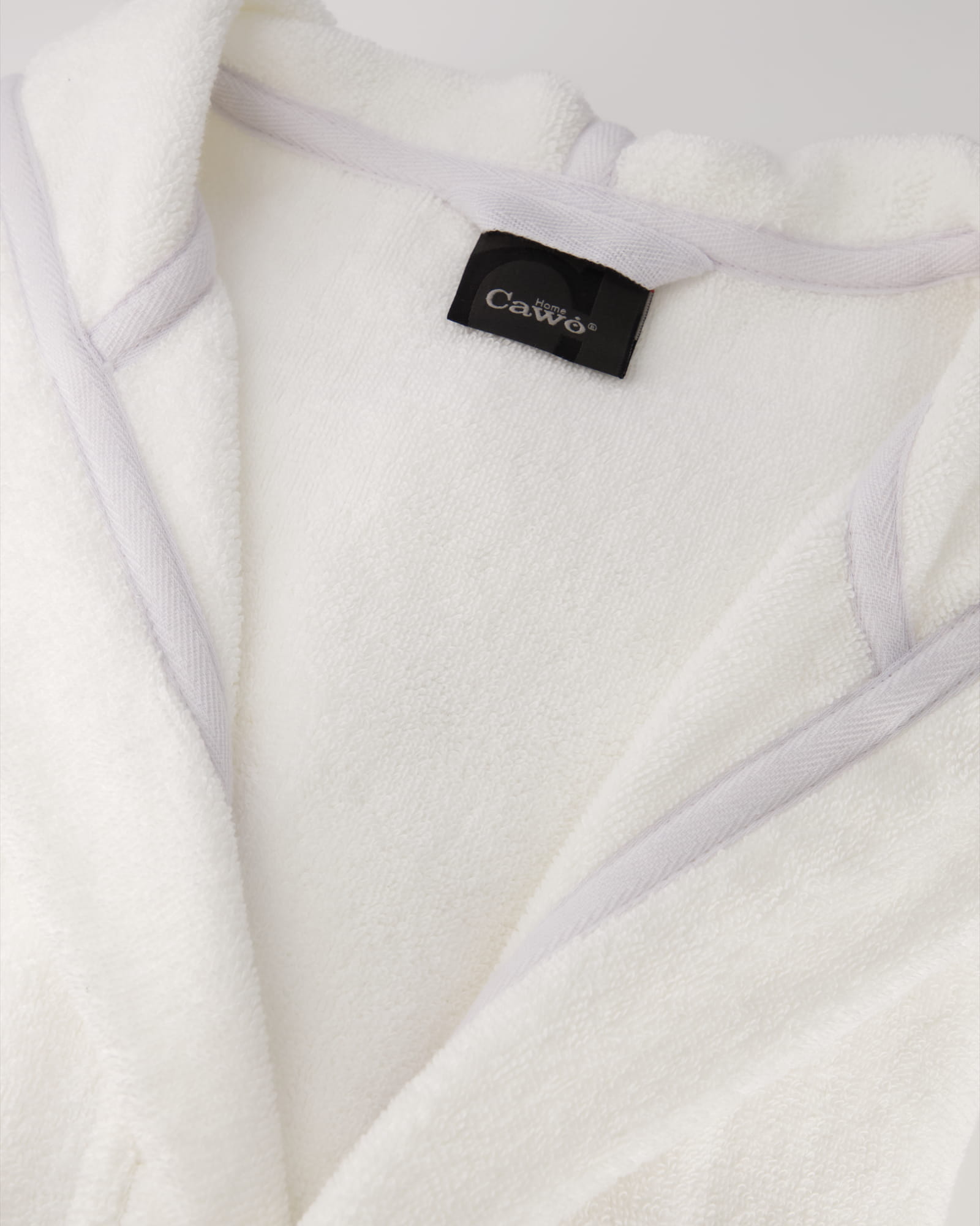 Cawö Home Herren Bademantel Kapuze 829 - Farbe: weiß - 67