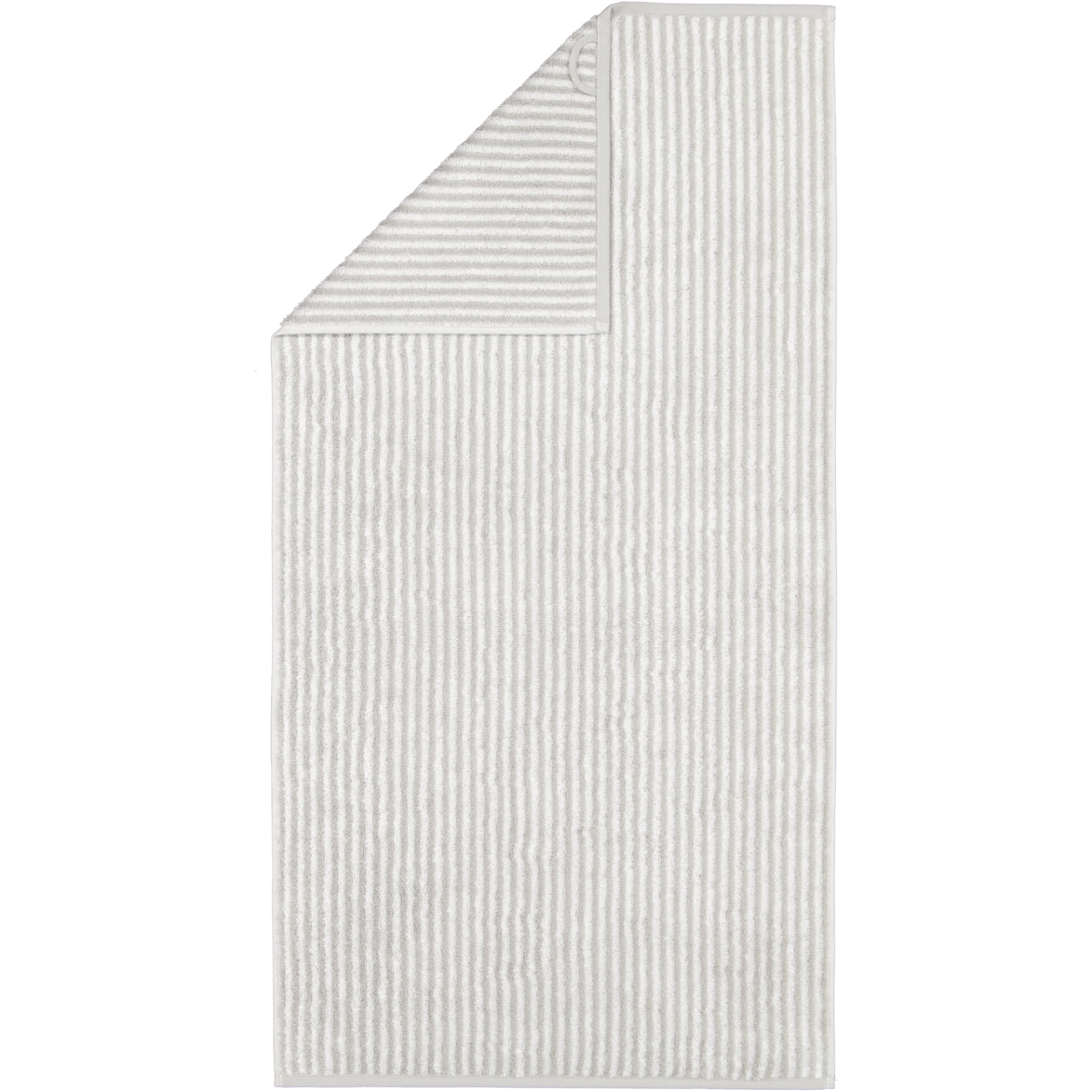 Cawö Handtücher Two-Tone Stripes 480 platin - 76