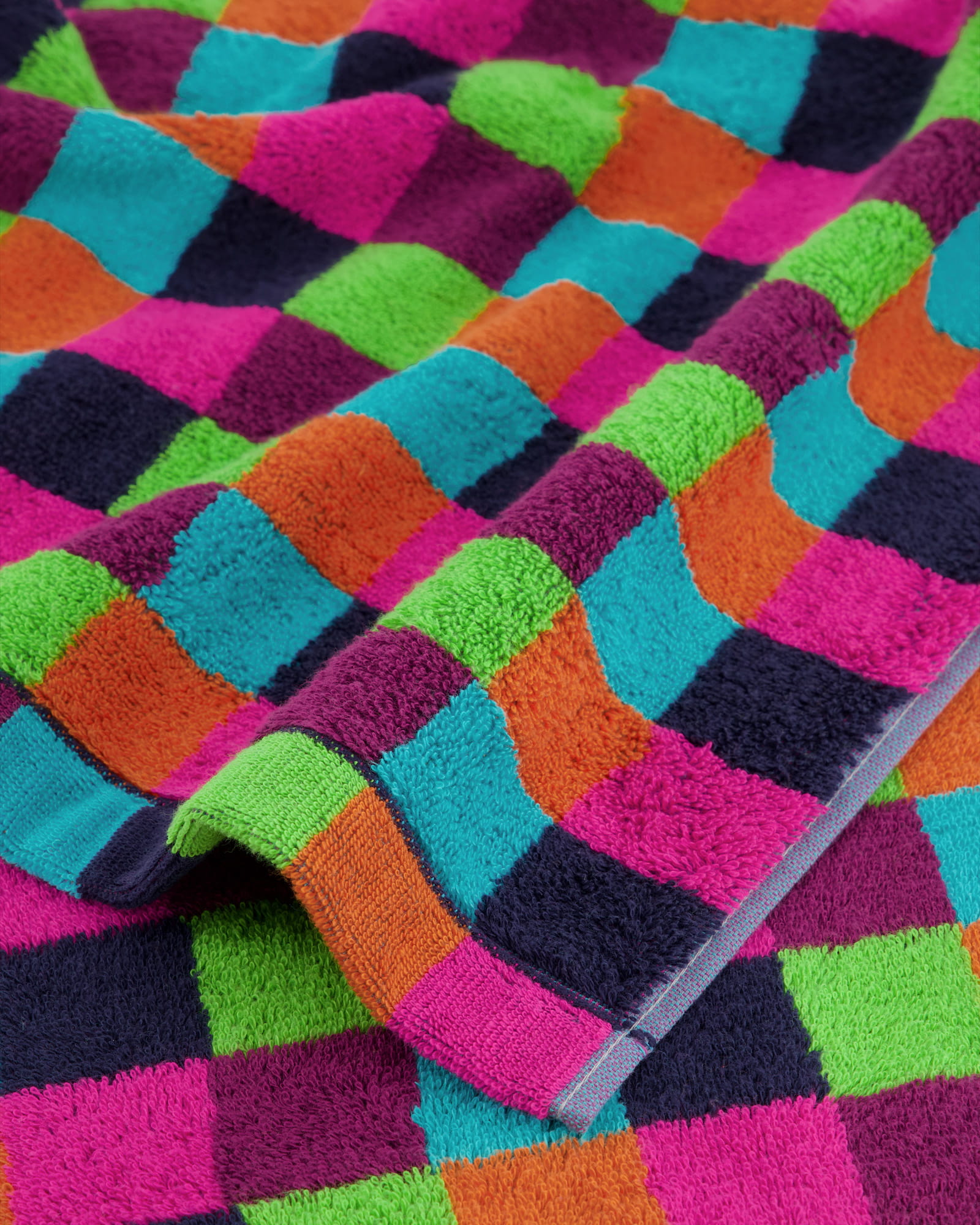 Cawö - Life Style Karo 7047 - Farbe: 84 - multicolor - Saunatuch 70x180 cm