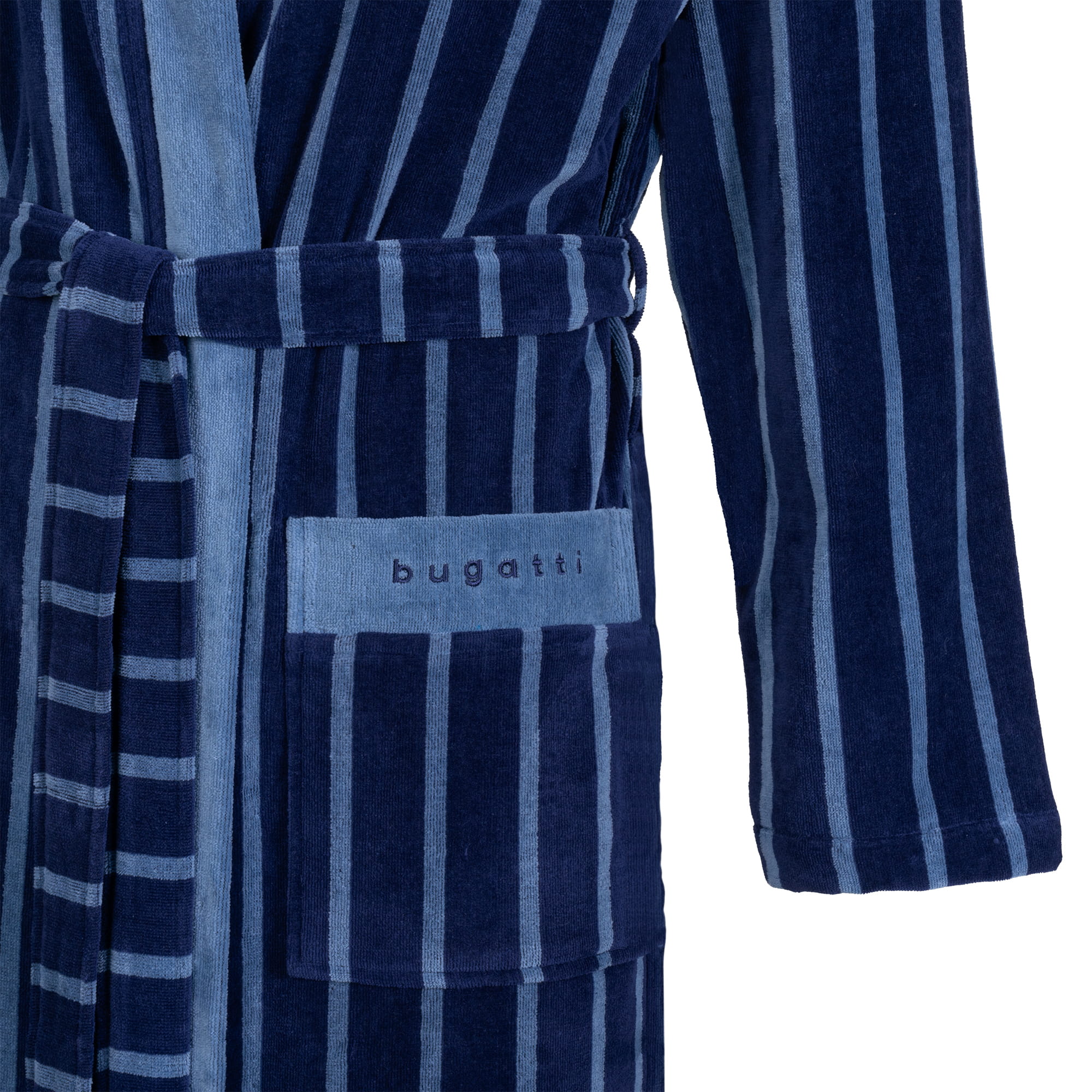 bugatti Bademäntel Herren Kimono Antonio marine blau - 0001