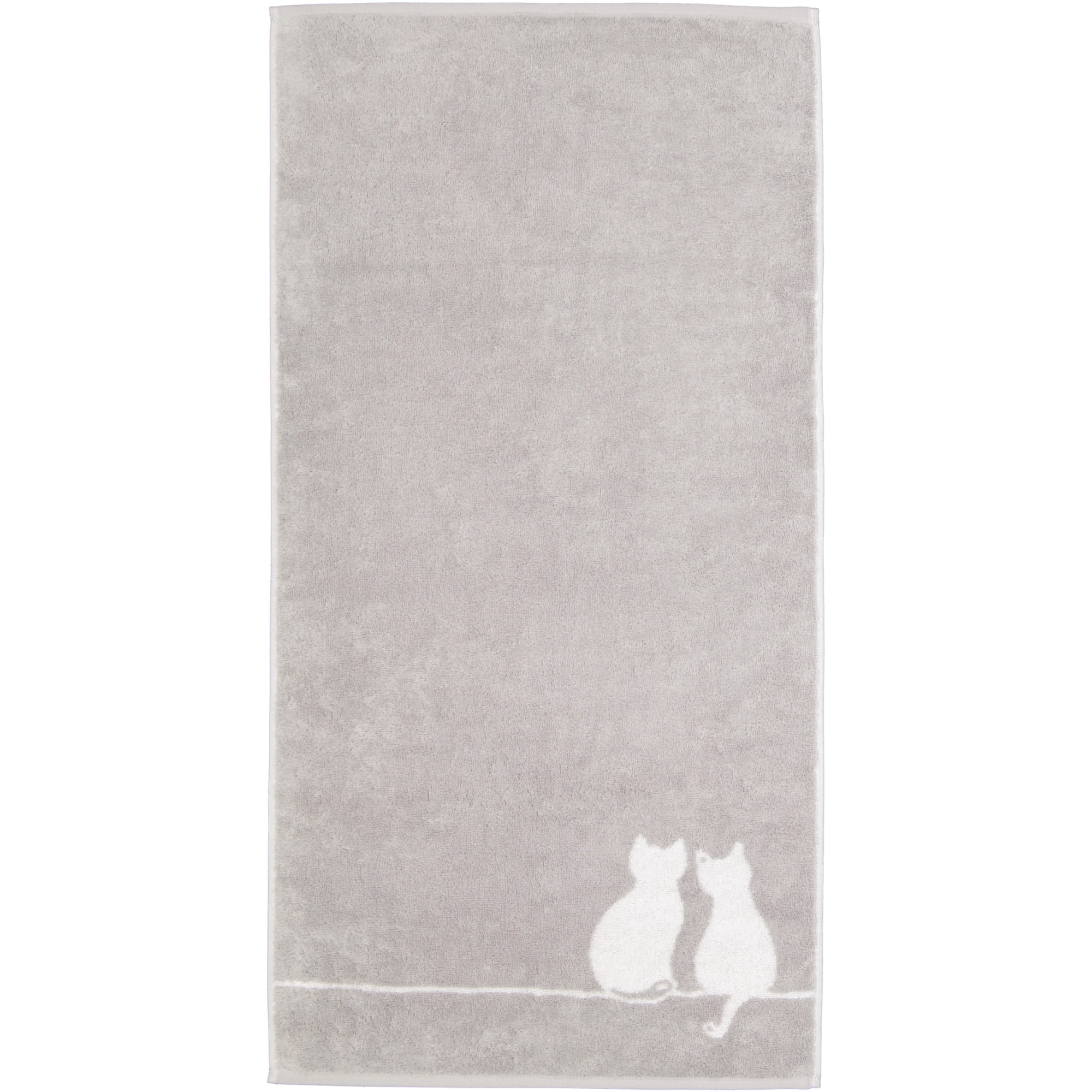 Cawö Handtücher CUTE CATS EDITION You & Me 6263 platin/weiß - 76