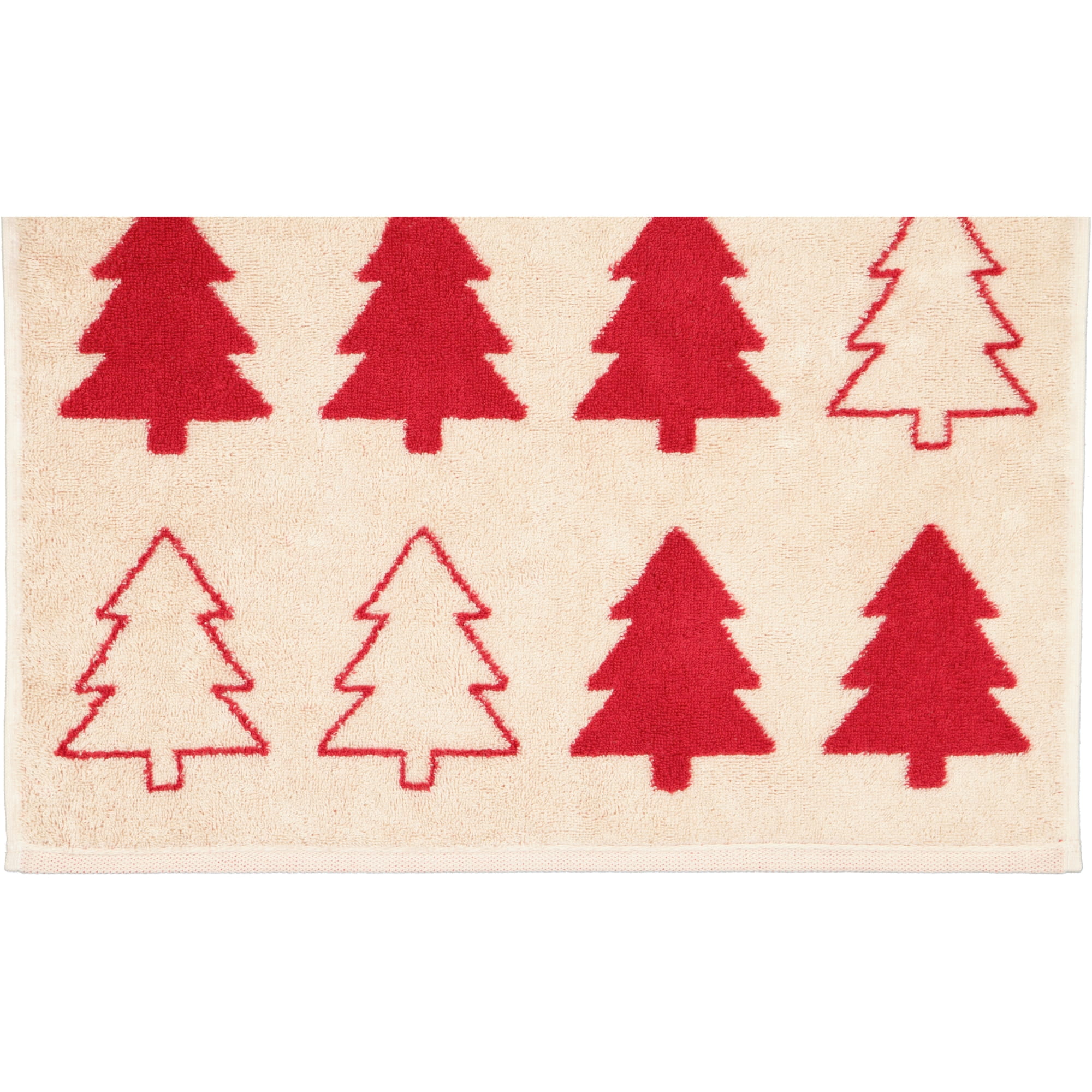 Cawö Handtücher Christmas Edition Tannenbäume 794 natur-rot - 32