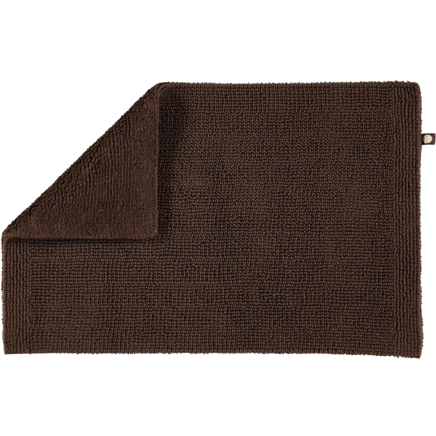 Rhomtuft - Badteppich Pur - Farbe: mocca - 406 - 50x75 cm