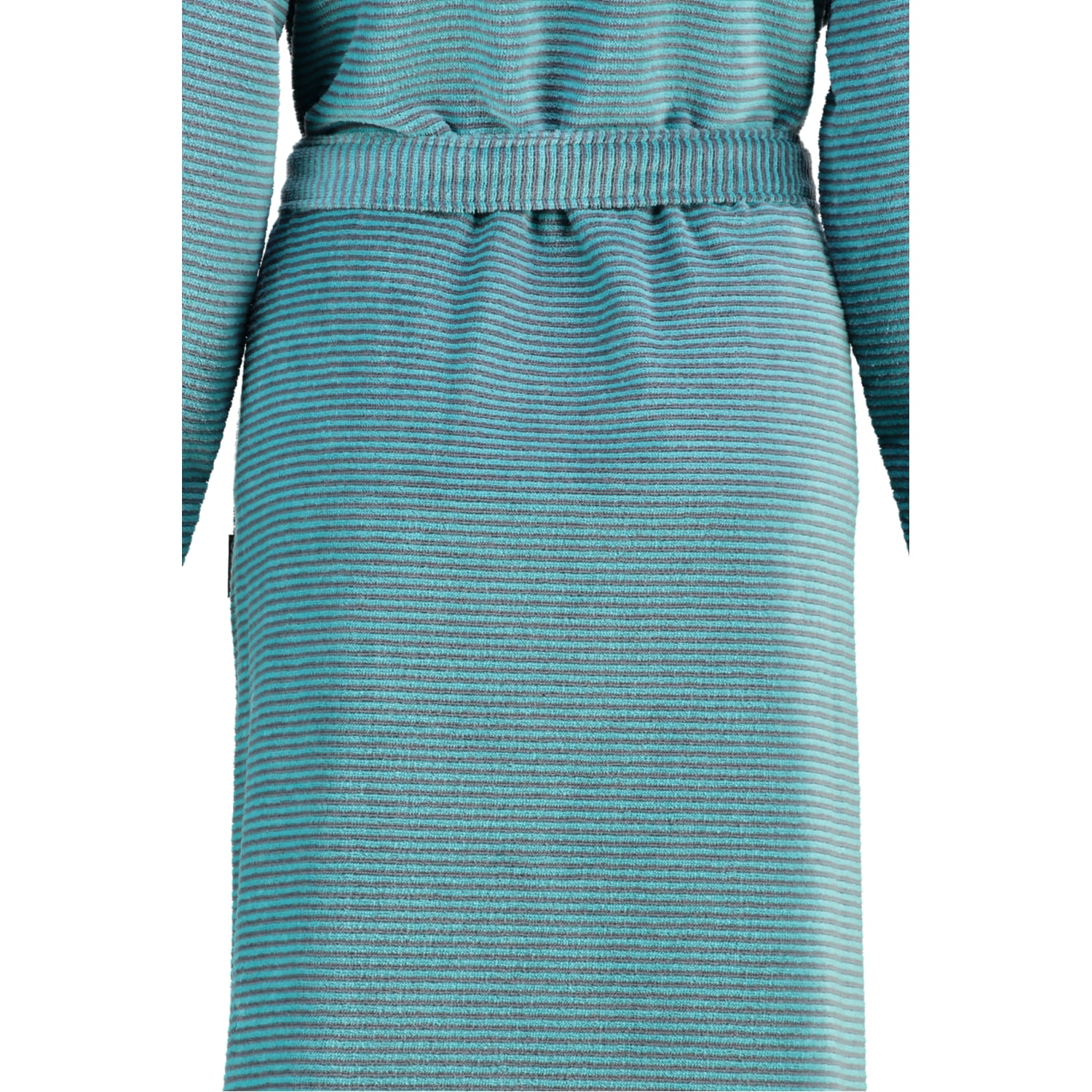 Cawö - Damen Bademantel Two-Tone Kimono 6431- Farbe: türkis - 47
