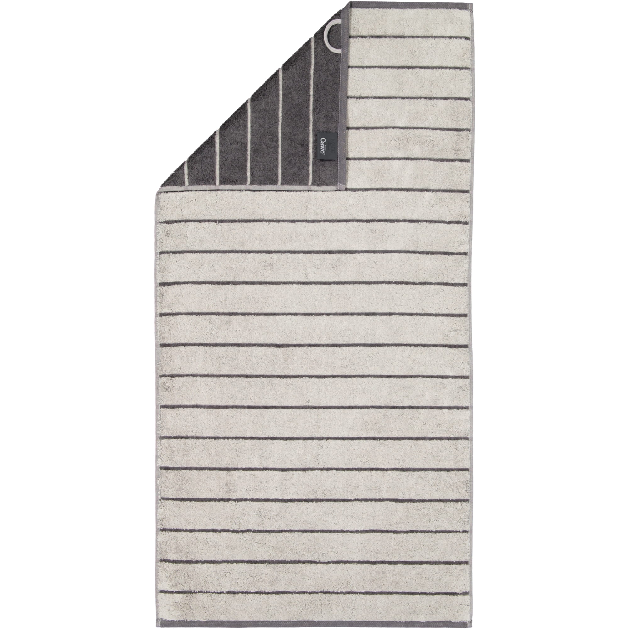 Cawö Handtücher Balance Doubleface 6232 platin - 77 - Handtuch 50x100 cm