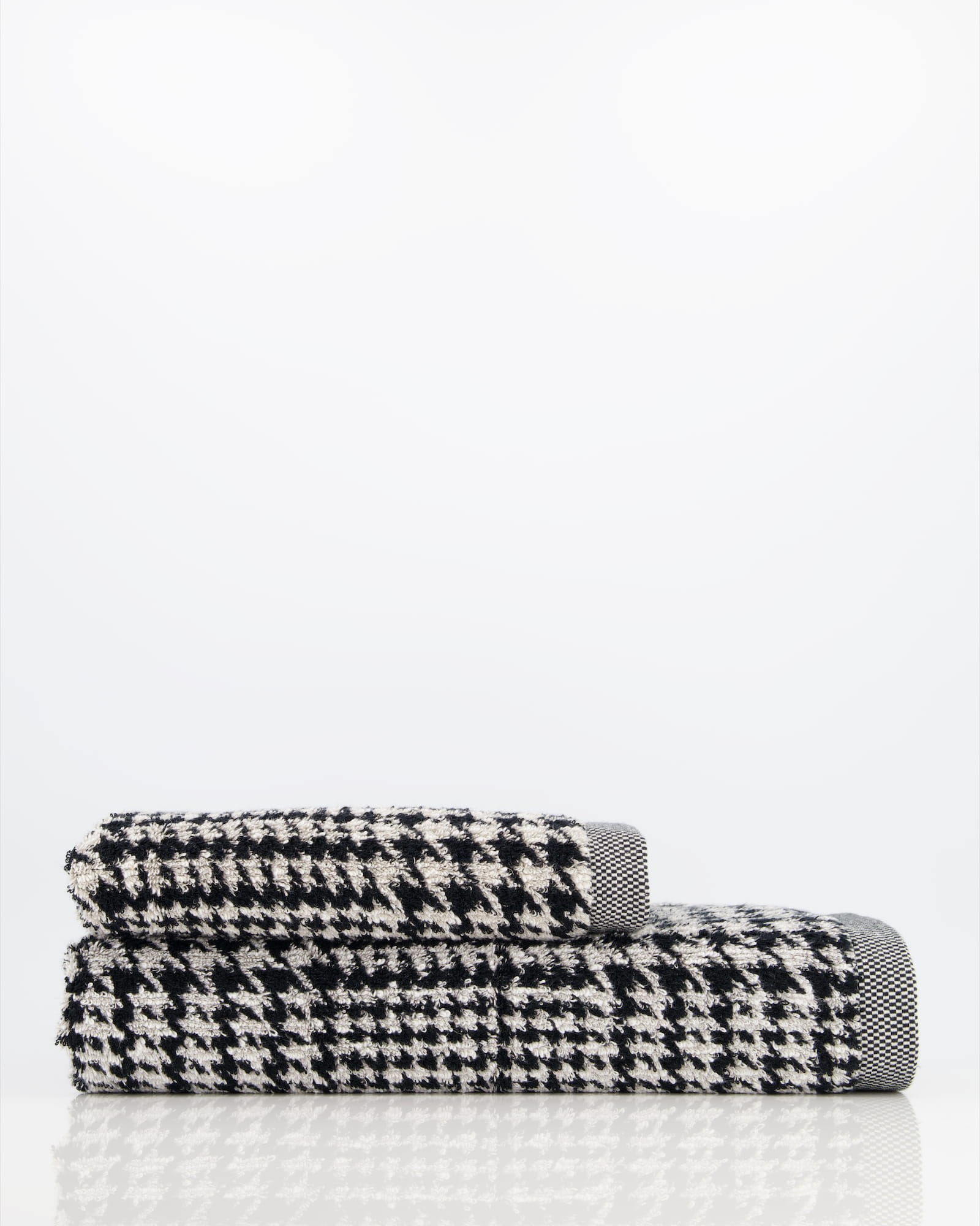 Möve - Brooklyn Glencheck - Farbe:  nature/black - 081 (1-0569/8970) - Duschtuch 80x150 cm