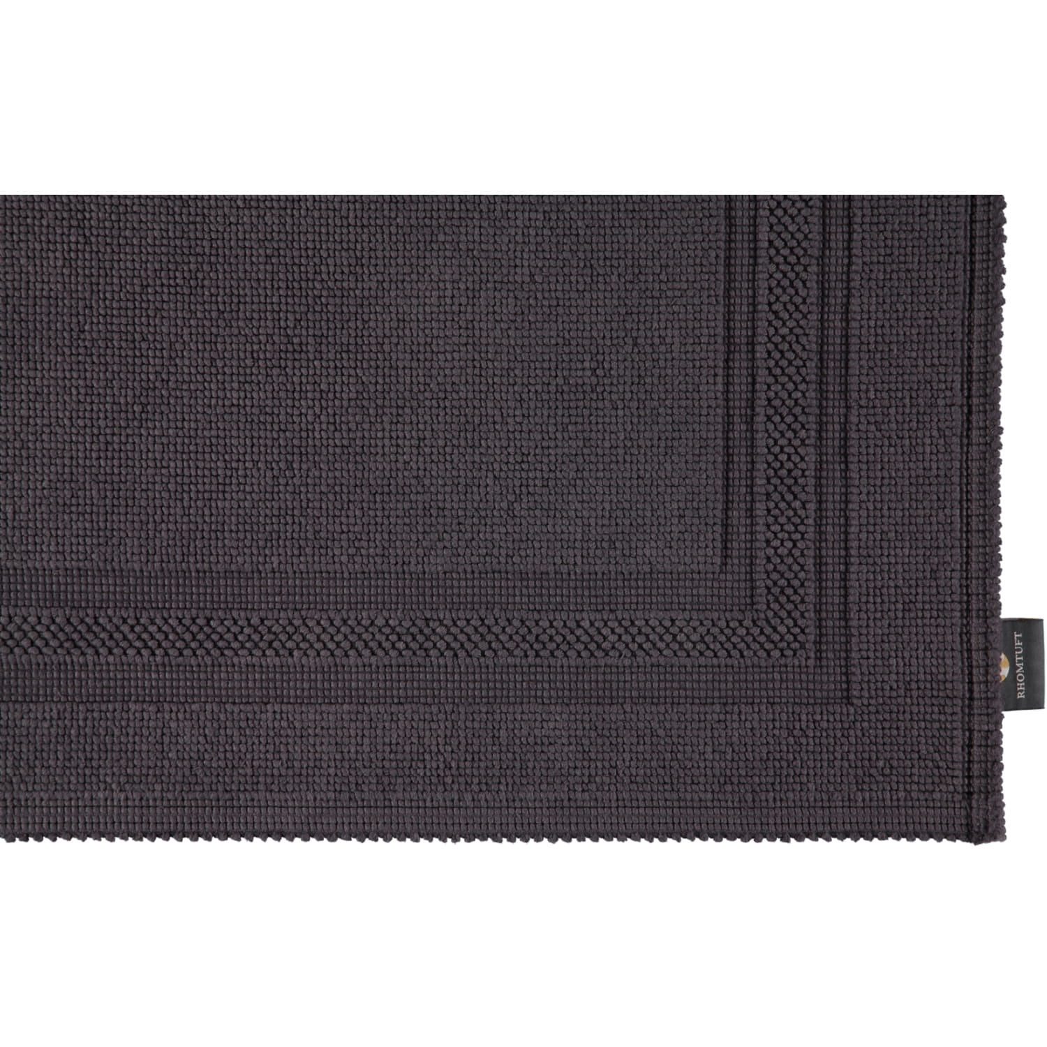 Rhomtuft - Badteppiche Gala - Farbe: zinn - 02 - 60x90 cm