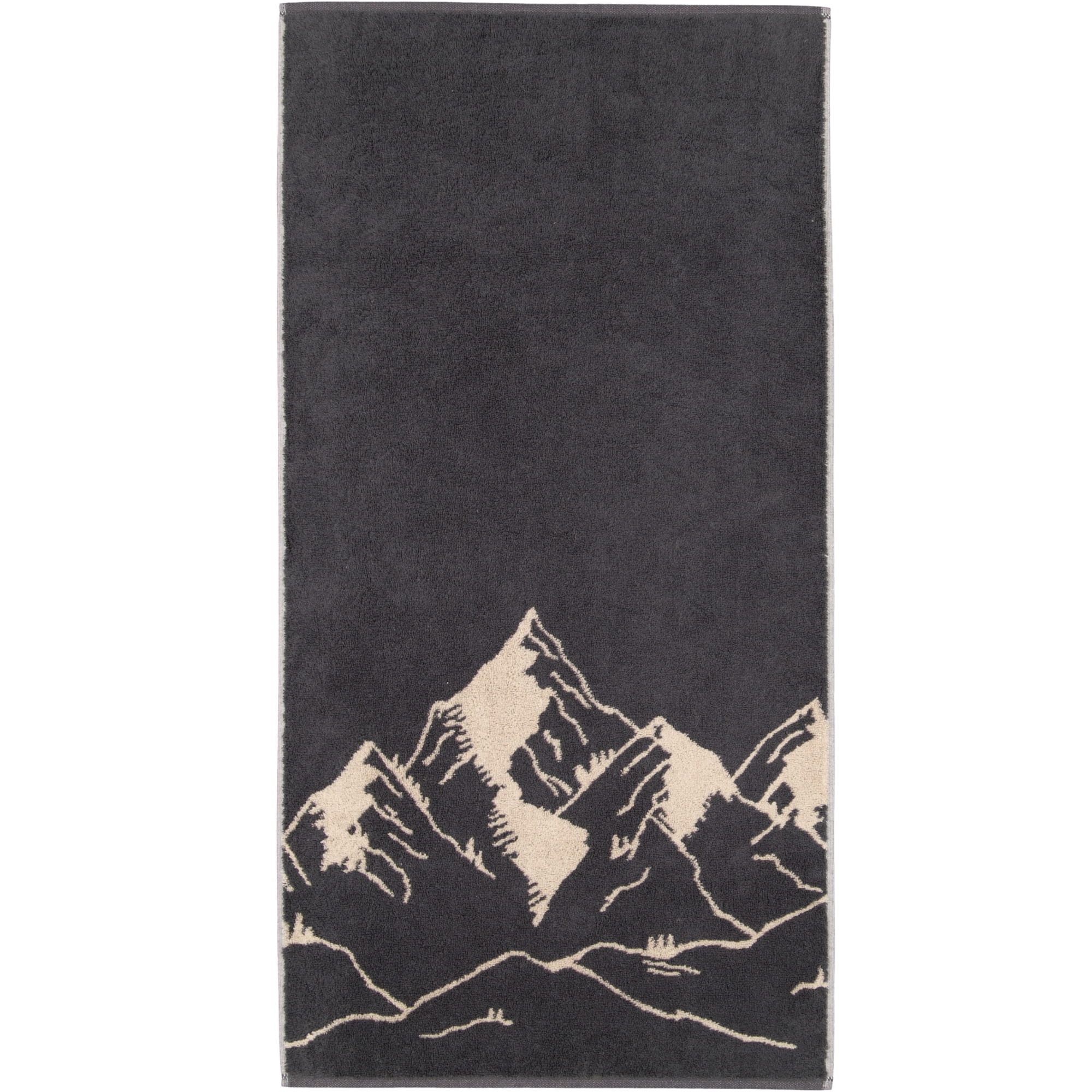 Cawö Handtücher Alpenchic Edition Berge 6269 granit - 73 - Handtuch 50x100 cm