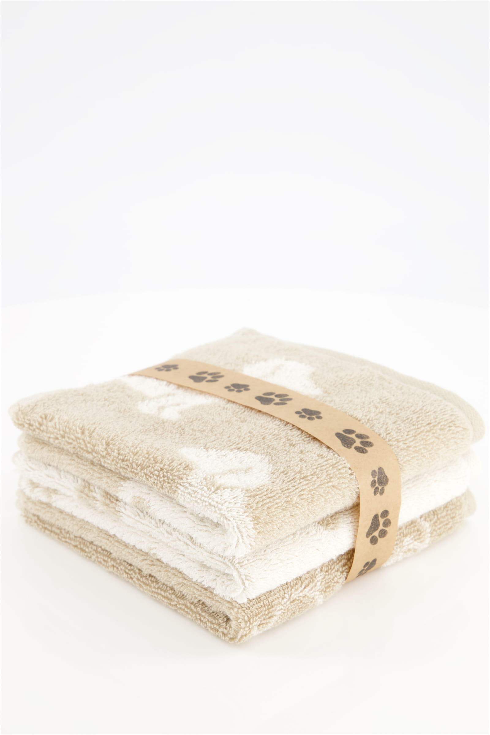 Cawö Seiftücher WE LOVE DOGS Mix 6249 3er Set Natur-Beige - 33 - 30x30 cm