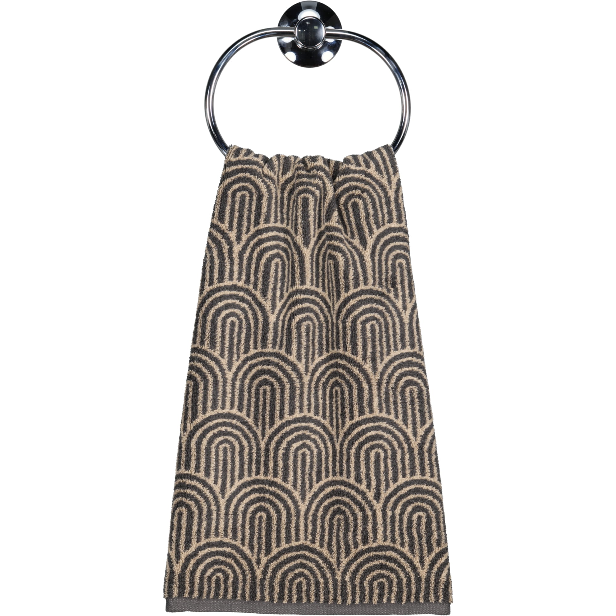 Cawö Handtücher Maison Bögen 6268 basalt - 37 - Handtuch 50x100 cm