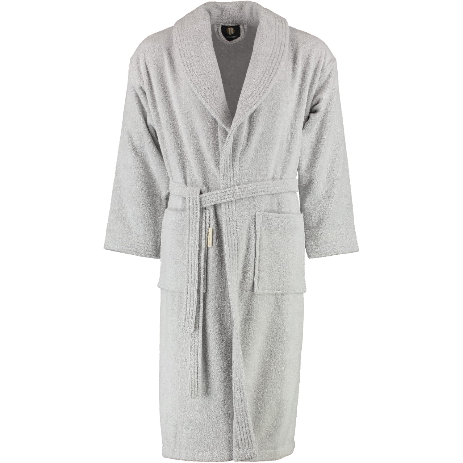 Rhomtuft - Bademantel Sir & Lady - Unisex - Farbe: perlgrau - 11