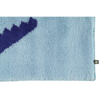 Rhomtuft - Badteppich Croc - Farbe: air/ultramarin - 1211 70x130 cm