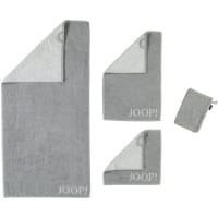 JOOP! Classic - Doubleface 1600 - Farbe: Silber - 76 Seiflappen 30x30 cm
