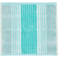 Cawö - Noblesse Cashmere Streifen 1056 - Farbe: mint - 14 Waschhandschuh 16x22 cm
