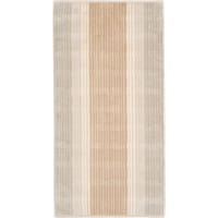 Cawö - Noblesse Cashmere Streifen 1056 - Farbe: sand - 33 Seiflappen 30x30 cm